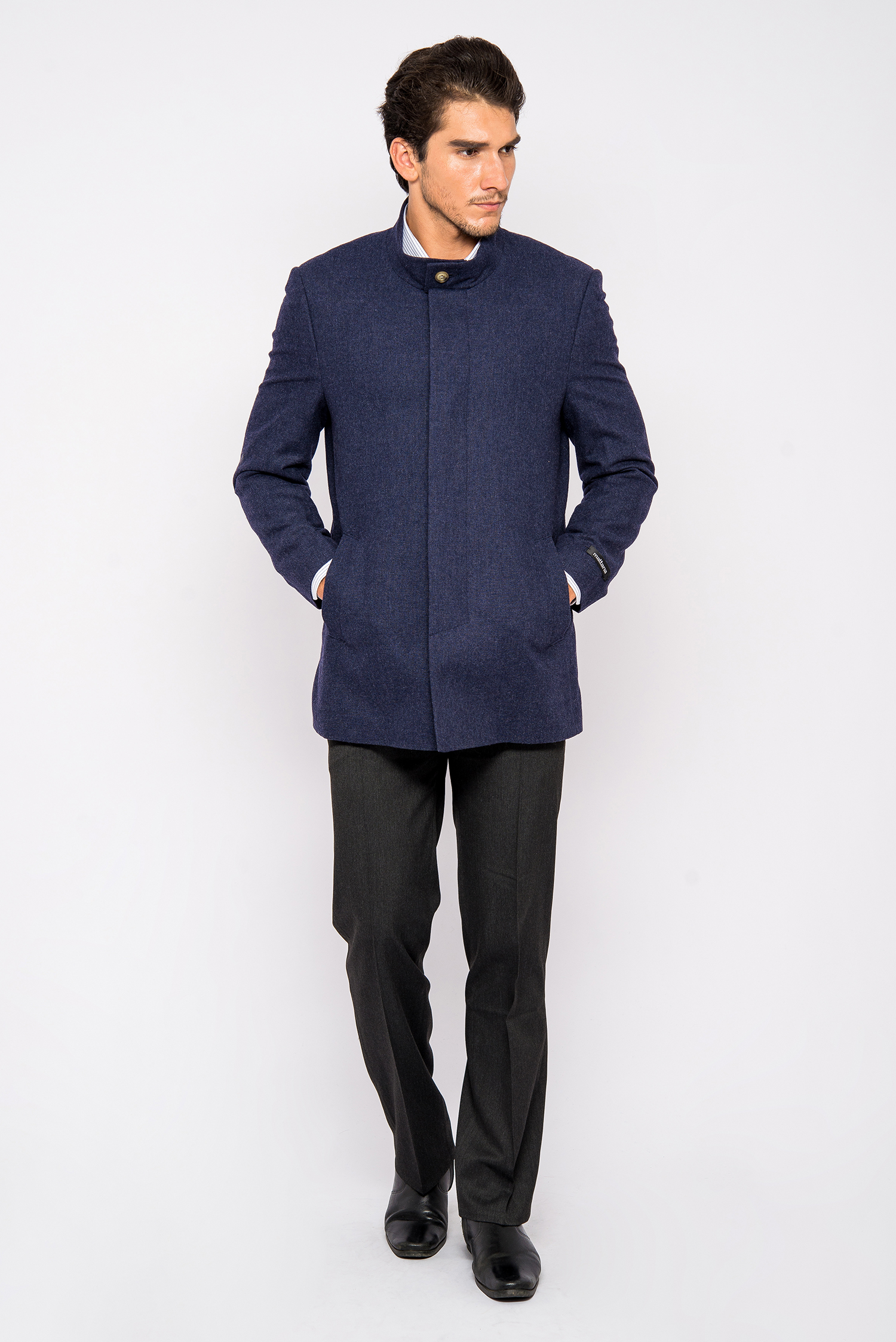 Áo Coat Nam Màu Xanh Đen Cát Mịn- HẾT HÀNG