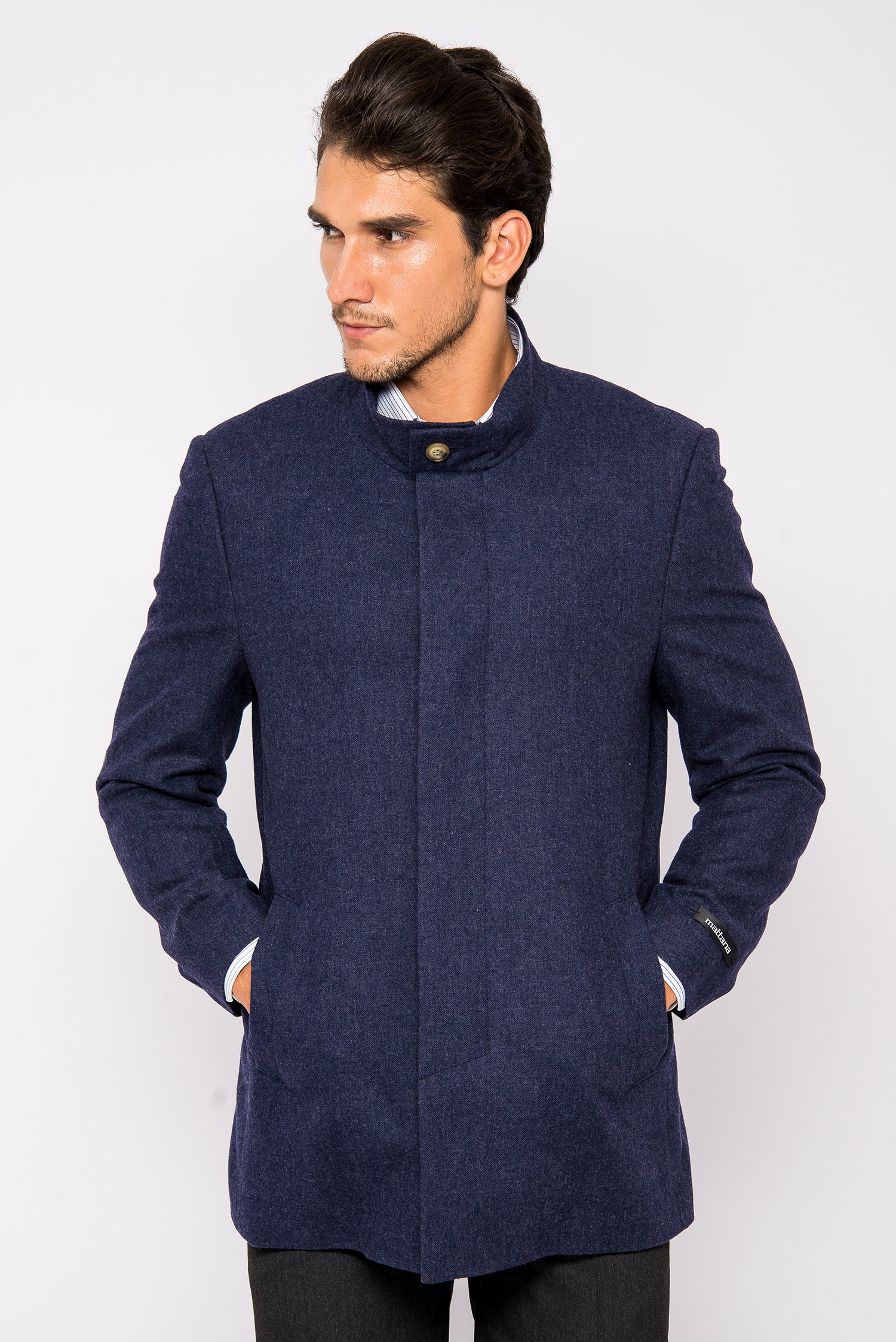 Áo Coat Nam Màu Xanh Đen Cát Mịn- HẾT HÀNG