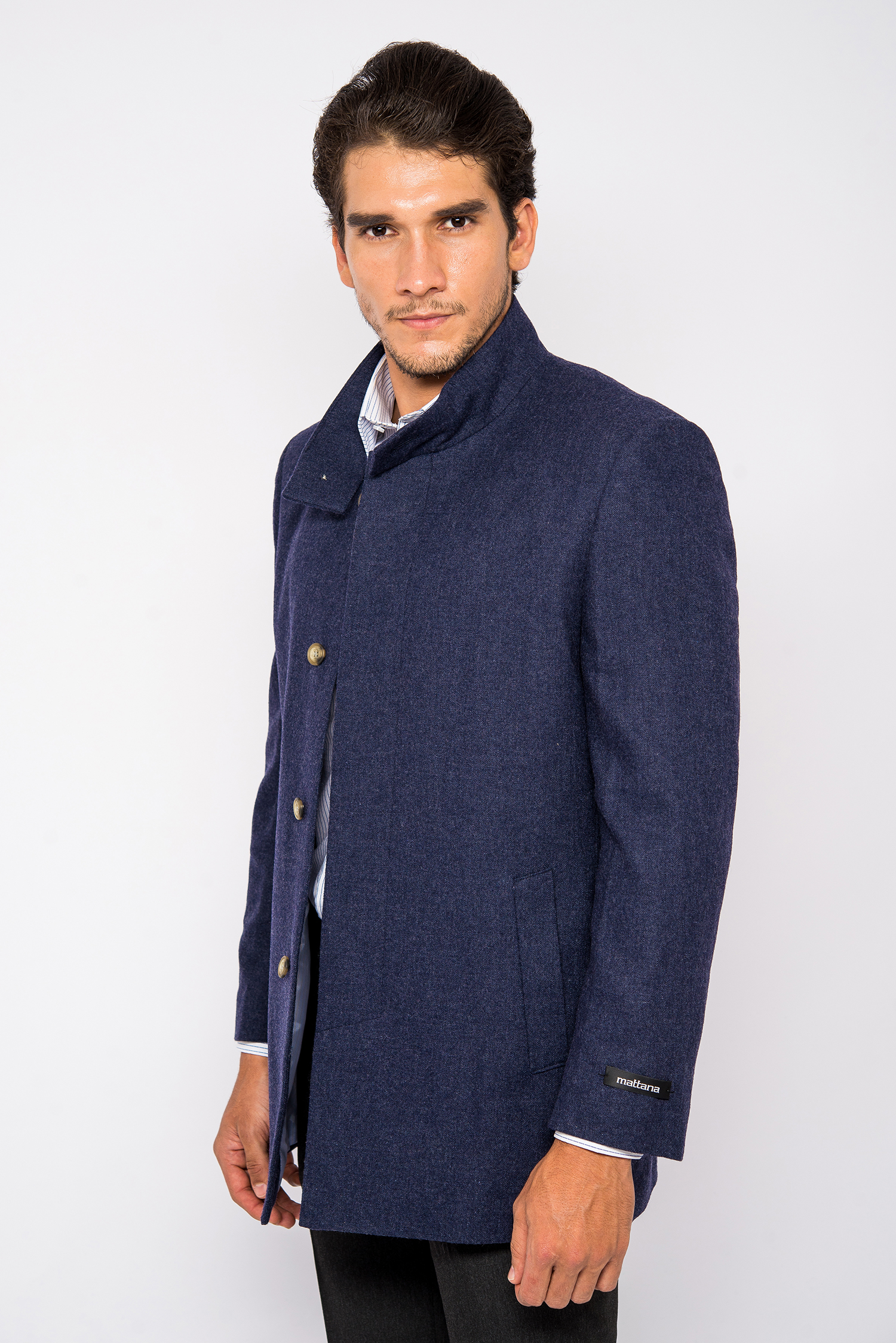 Áo Coat Nam Màu Xanh Đen Cát Mịn- HẾT HÀNG
