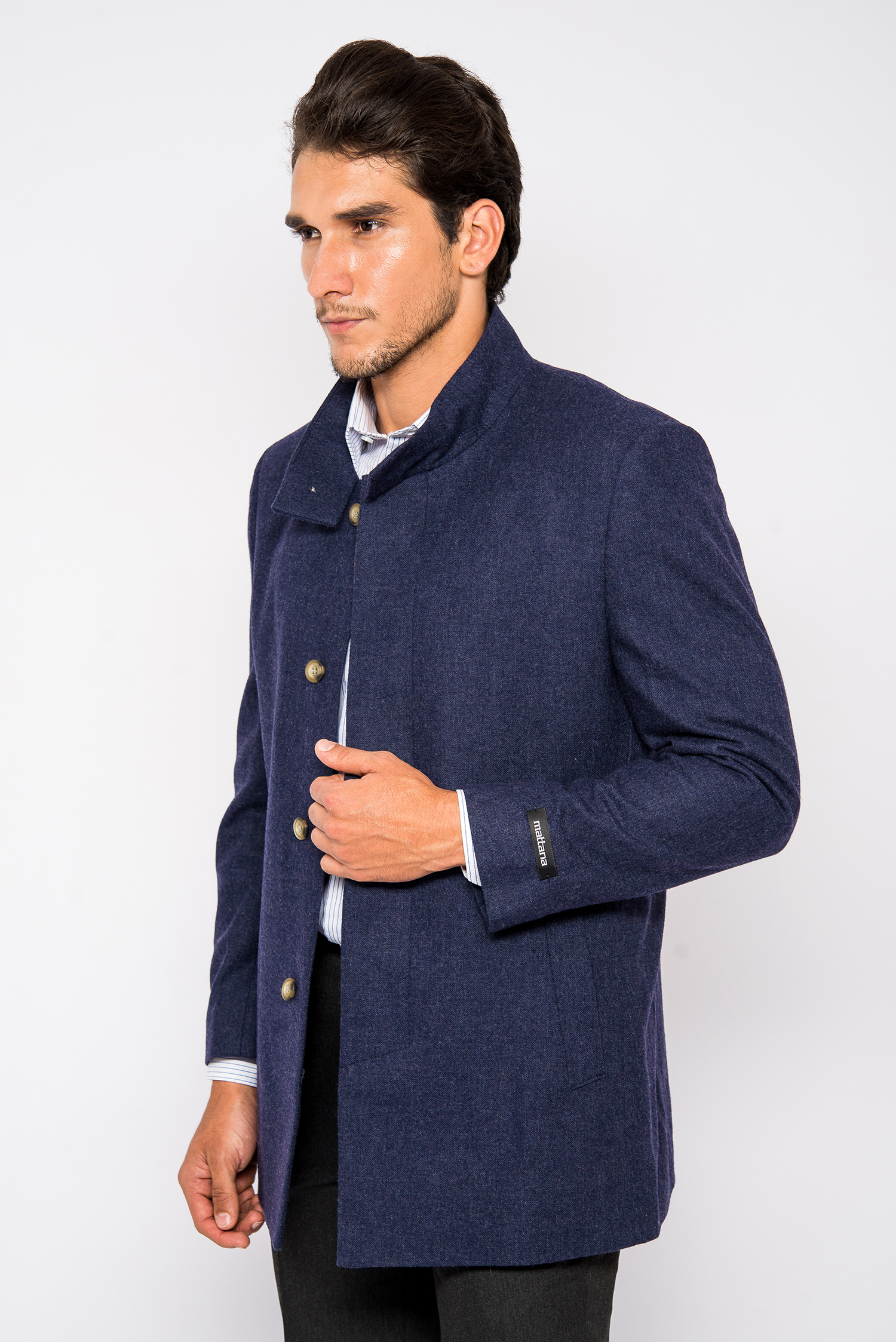 Áo Coat Nam Màu Xanh Đen Cát Mịn- HẾT HÀNG