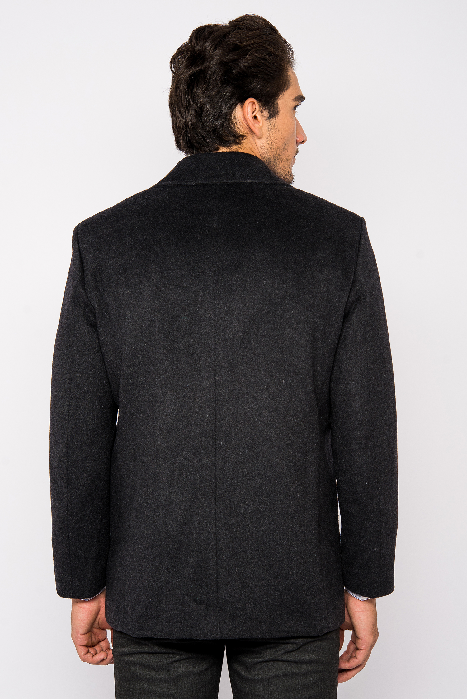 Áo Coat Nam Màu Xám đậm Cổ Bẻ- HẾT HÀNG