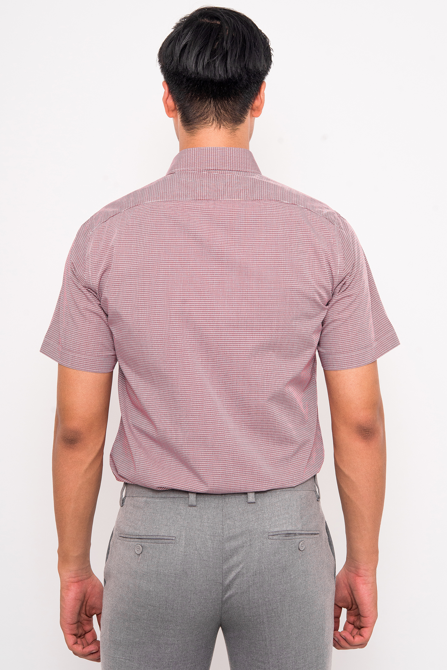 Sơ Mi nam ngắn tay caro đỏ - HẾT HÀNG