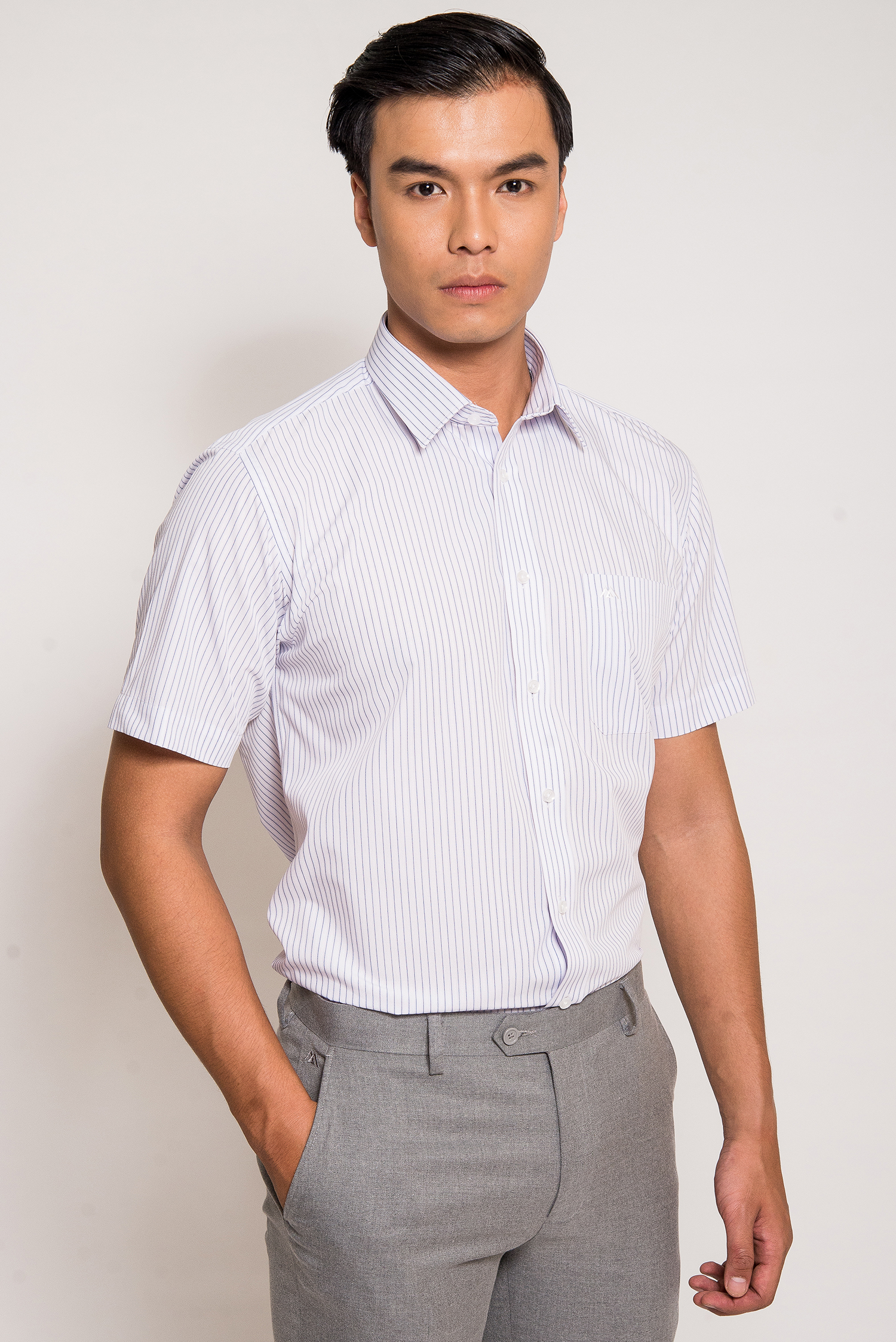 Áo Sơ mi nam ngắn tay - Classic fit - HẾT HÀNG