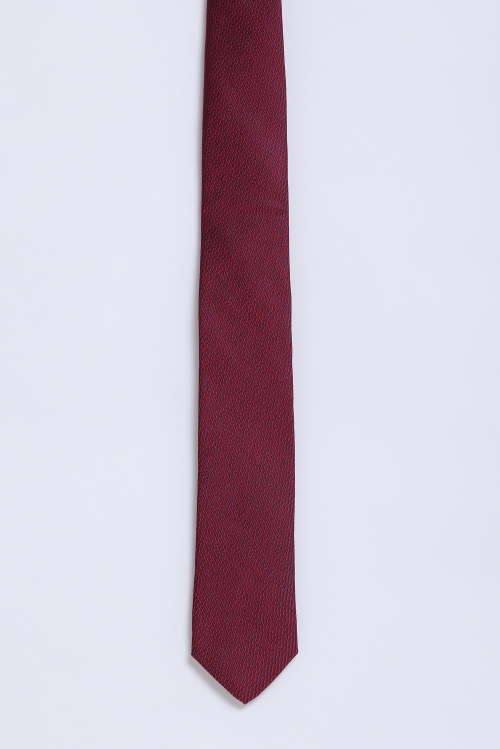 Cà Vạt - bản nhỏ đỏ họa tiết hoa văn