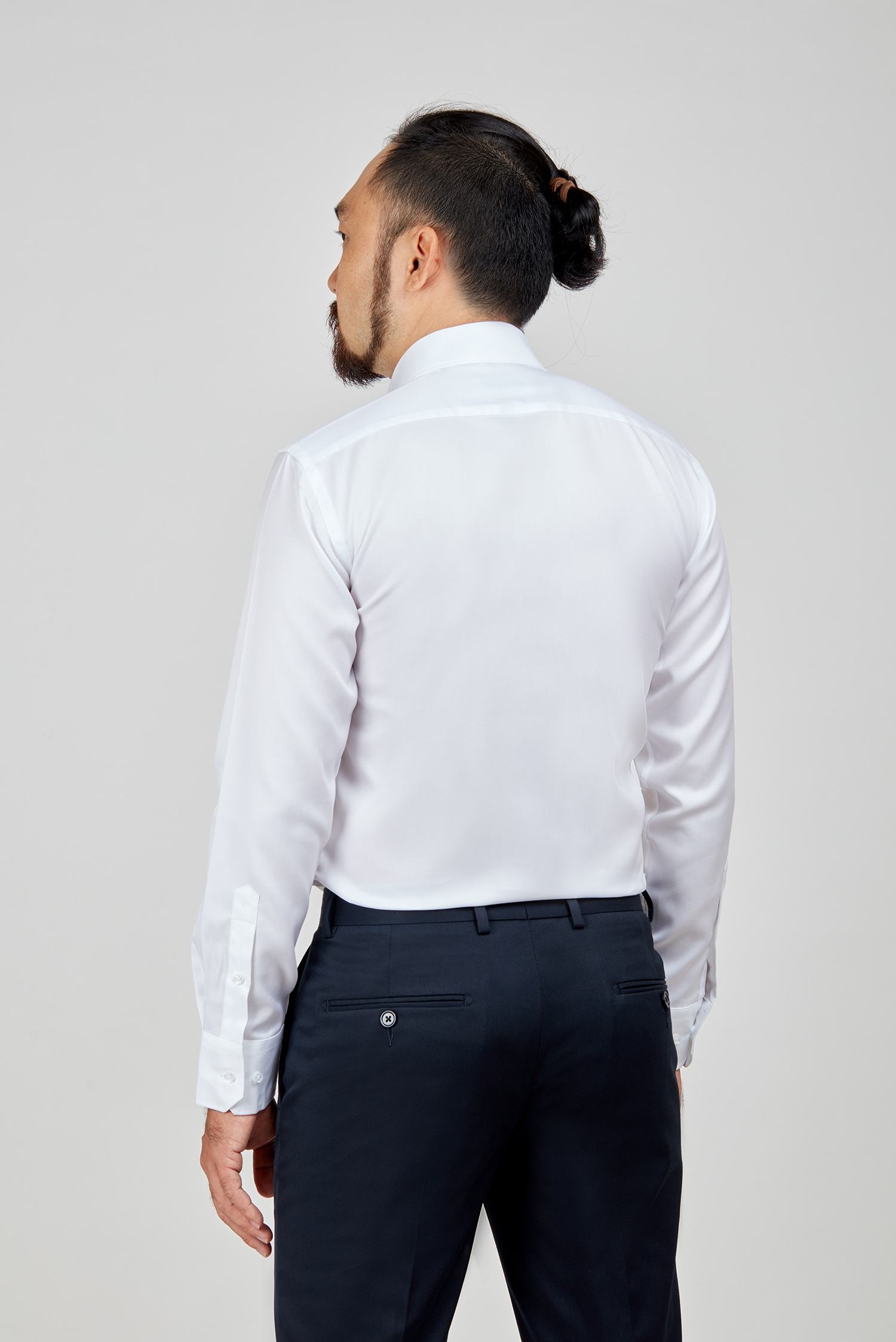 Áo sơ mi nam Slim fit trắng dài tay