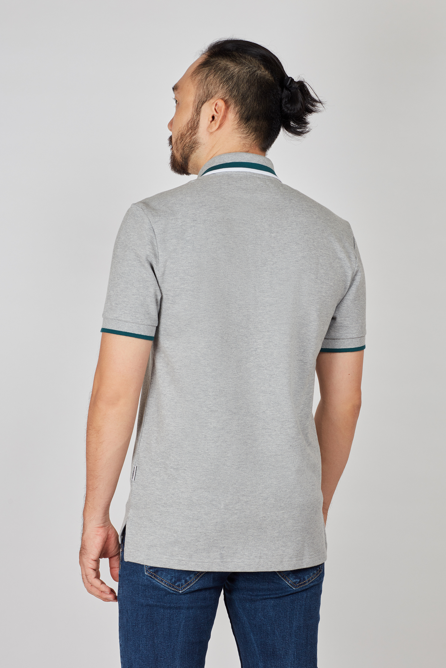 Áo Thun nam - Slim Fit xám trơn