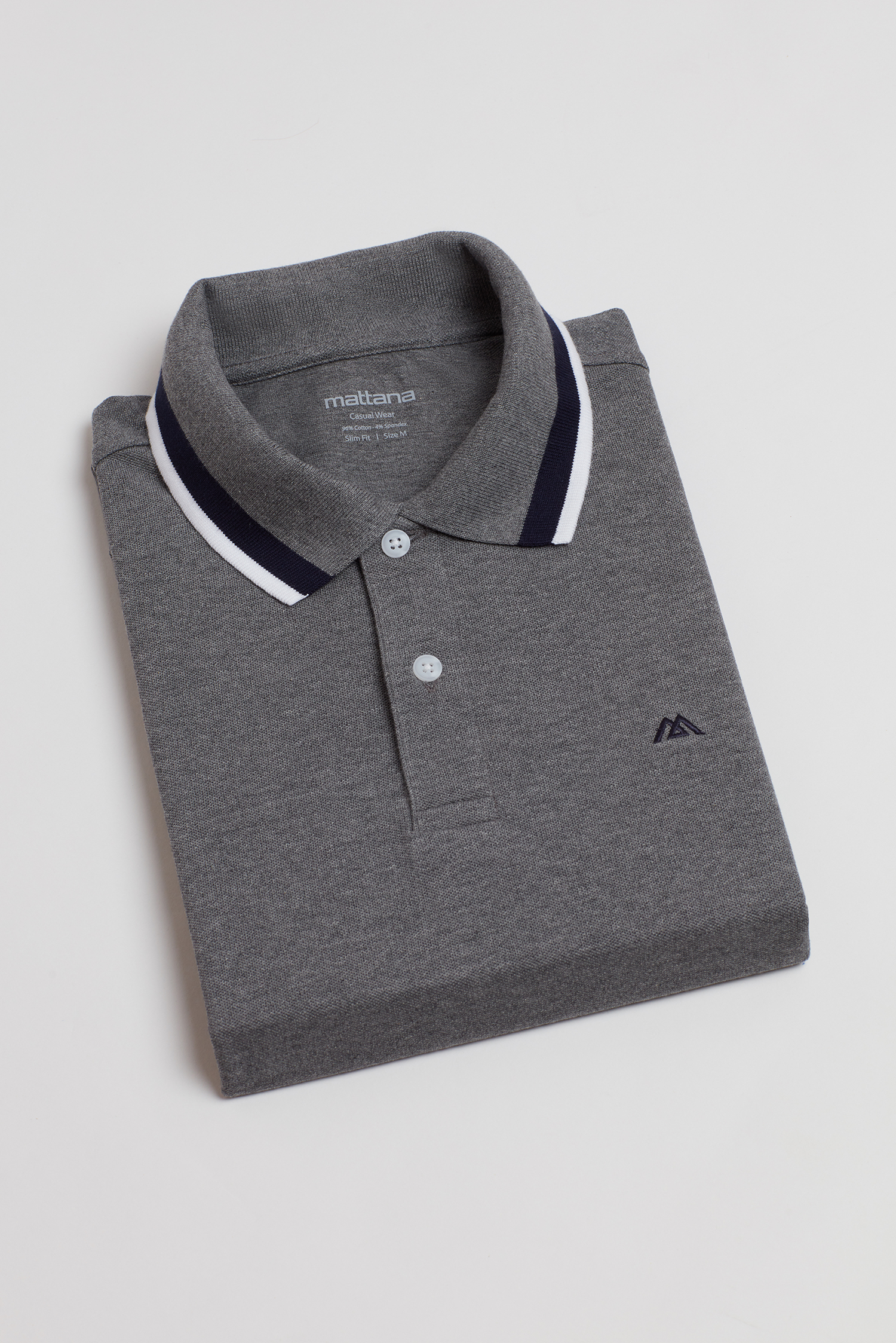 Áo Thun nam - Slim Fit xám trơn