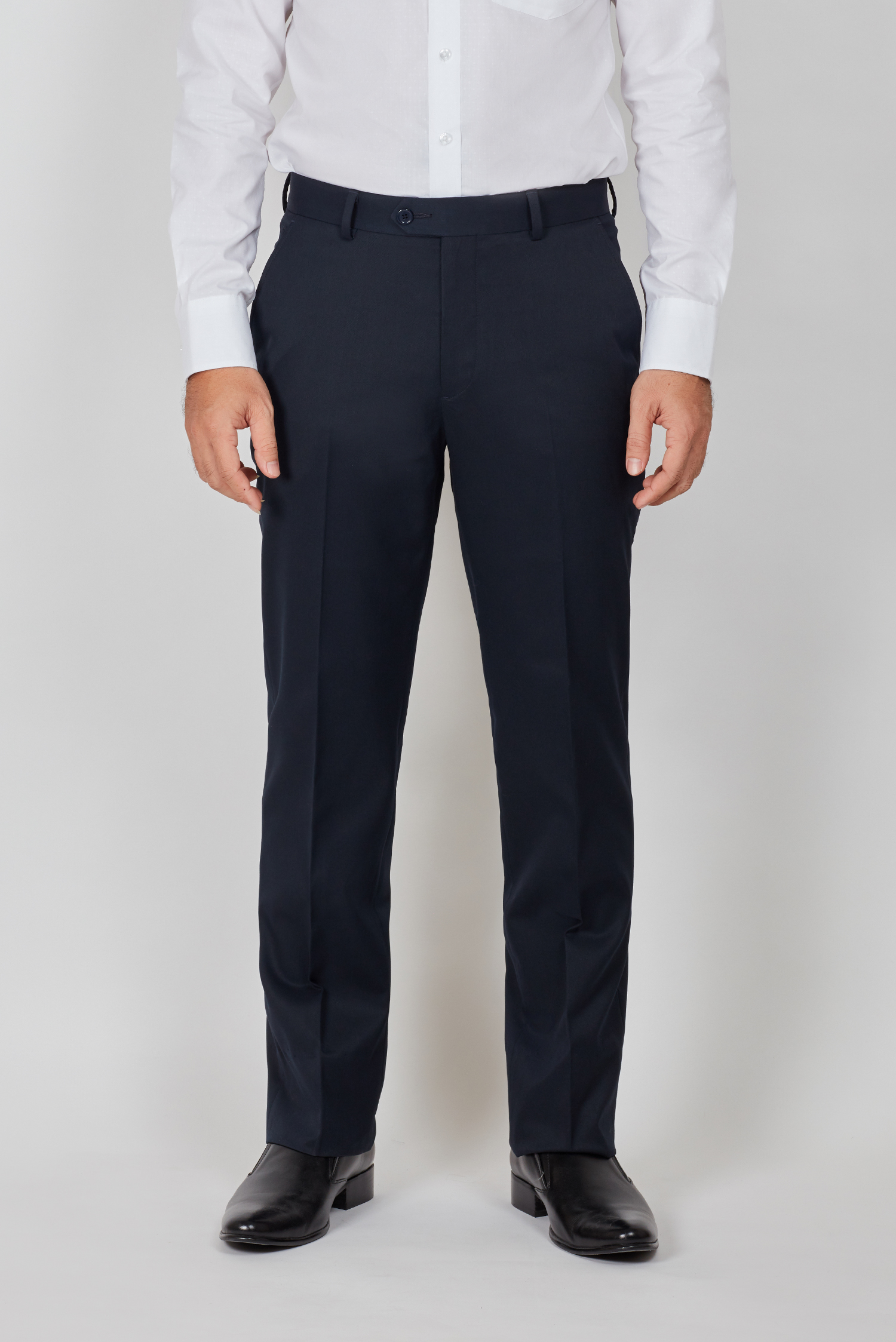 Quần Tây Nam Classic không ly Xanh đen