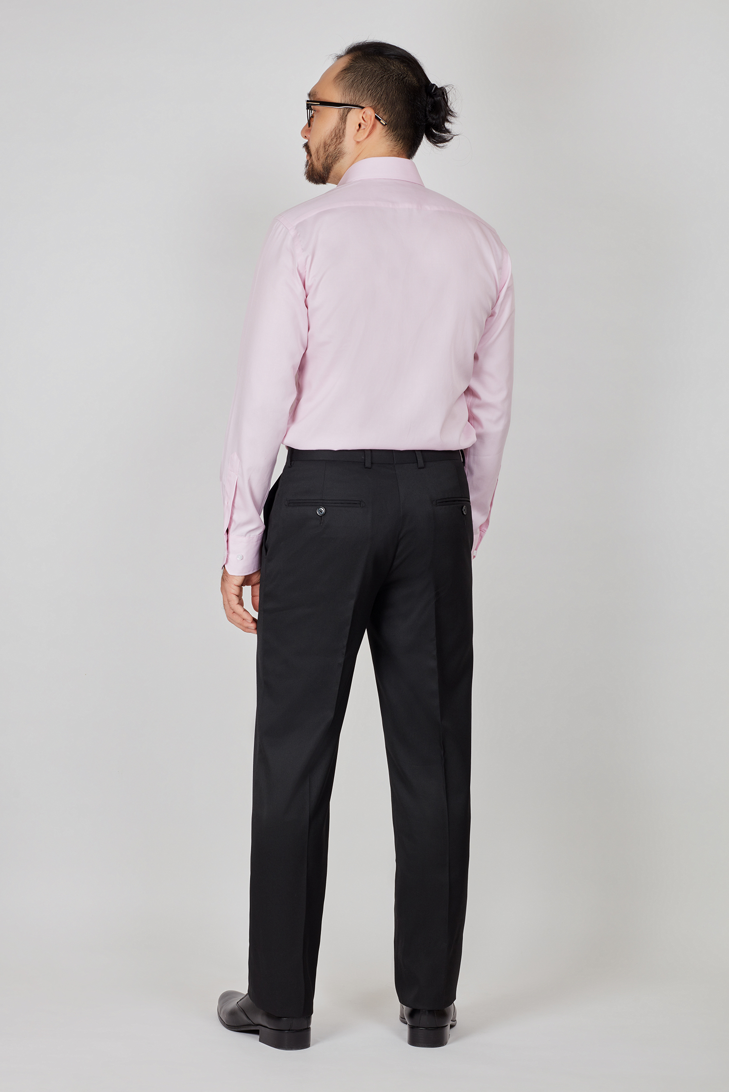 Quần Tây Nam Classic không ly đen trơn