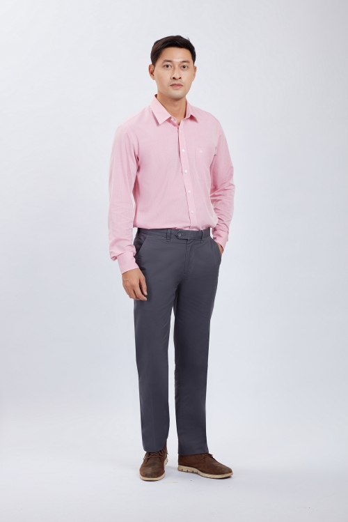 Quần khaki nam Slim fit xám