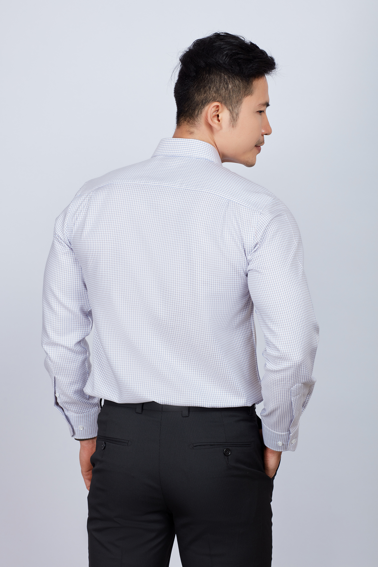 Áo sơ mi nam Classic dài tay sọc ca rô  - HẾT HÀNG
