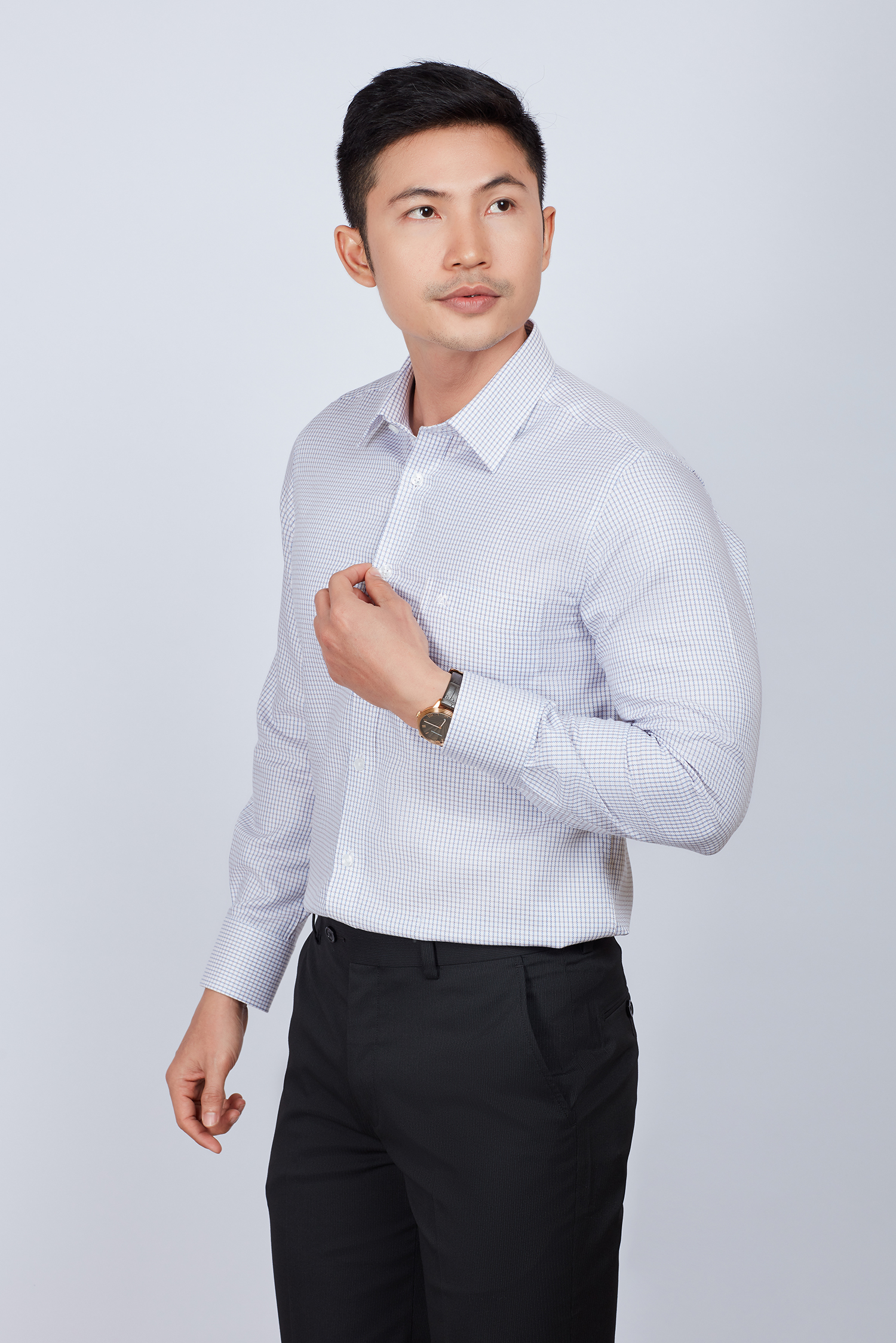 Áo sơ mi nam Classic dài tay sọc ca rô  - HẾT HÀNG