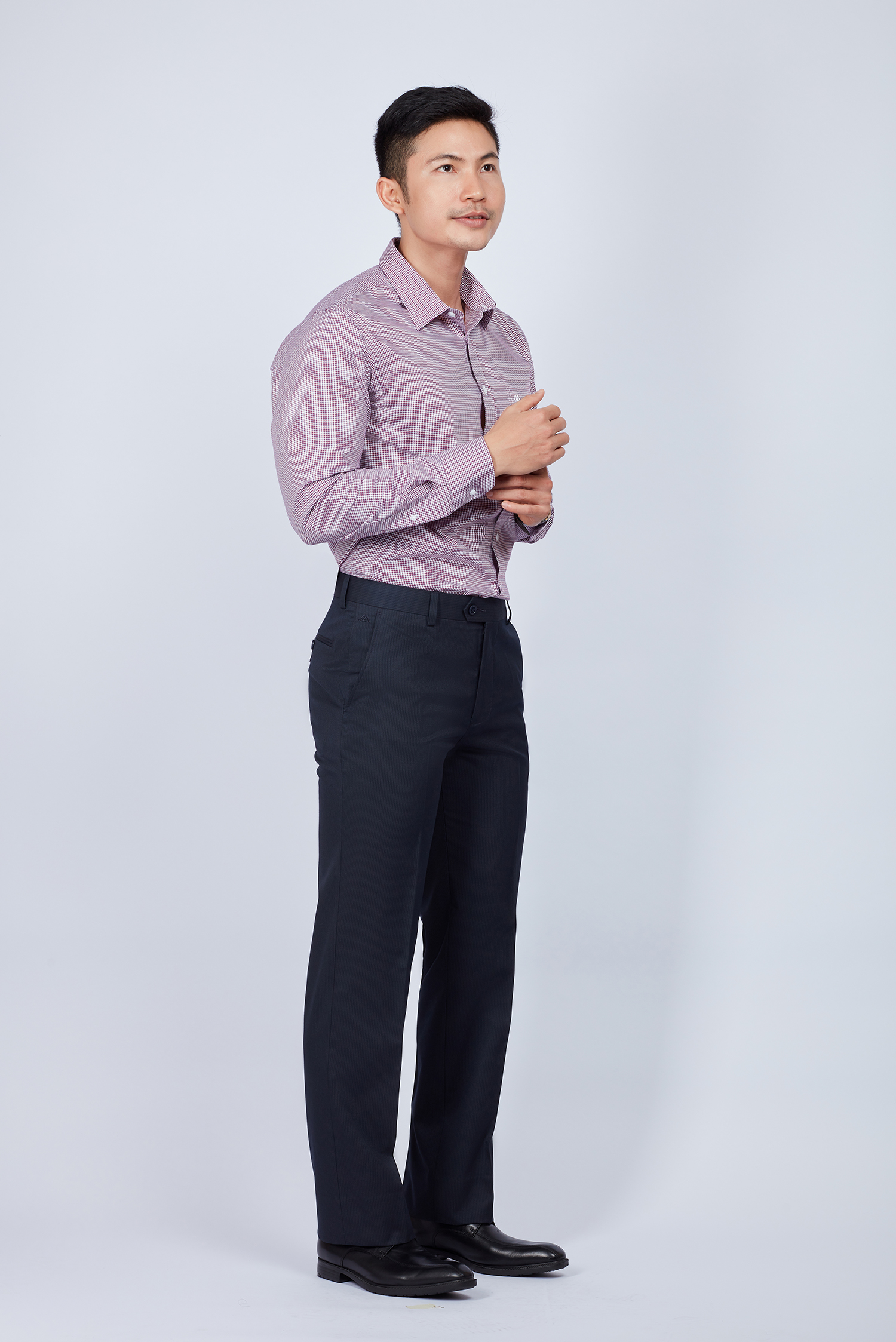 Quần Tây Nam Classic không ly đen sọc - HẾT HÀNG