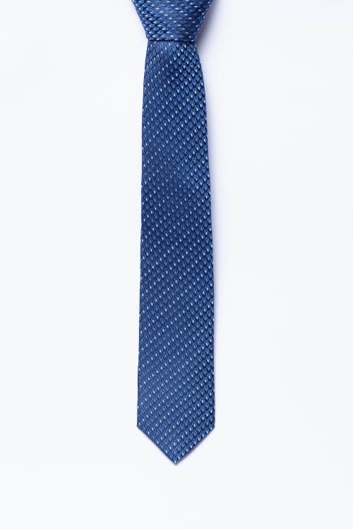 Cà Vạt nam bản nhỏ xanh dương họa tiết
