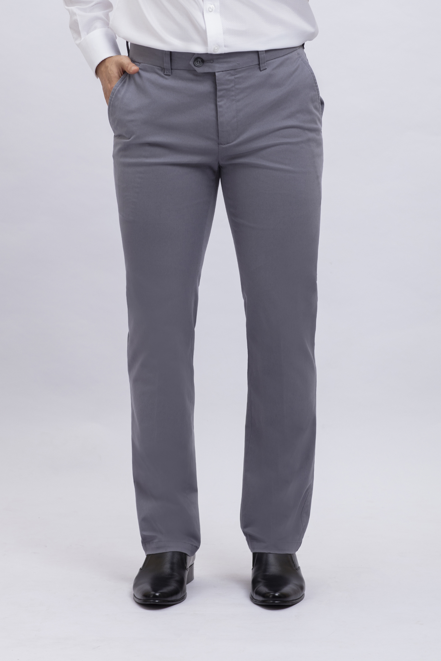 Quần kaki nam Slimfit màu xám - HẾT HÀNG