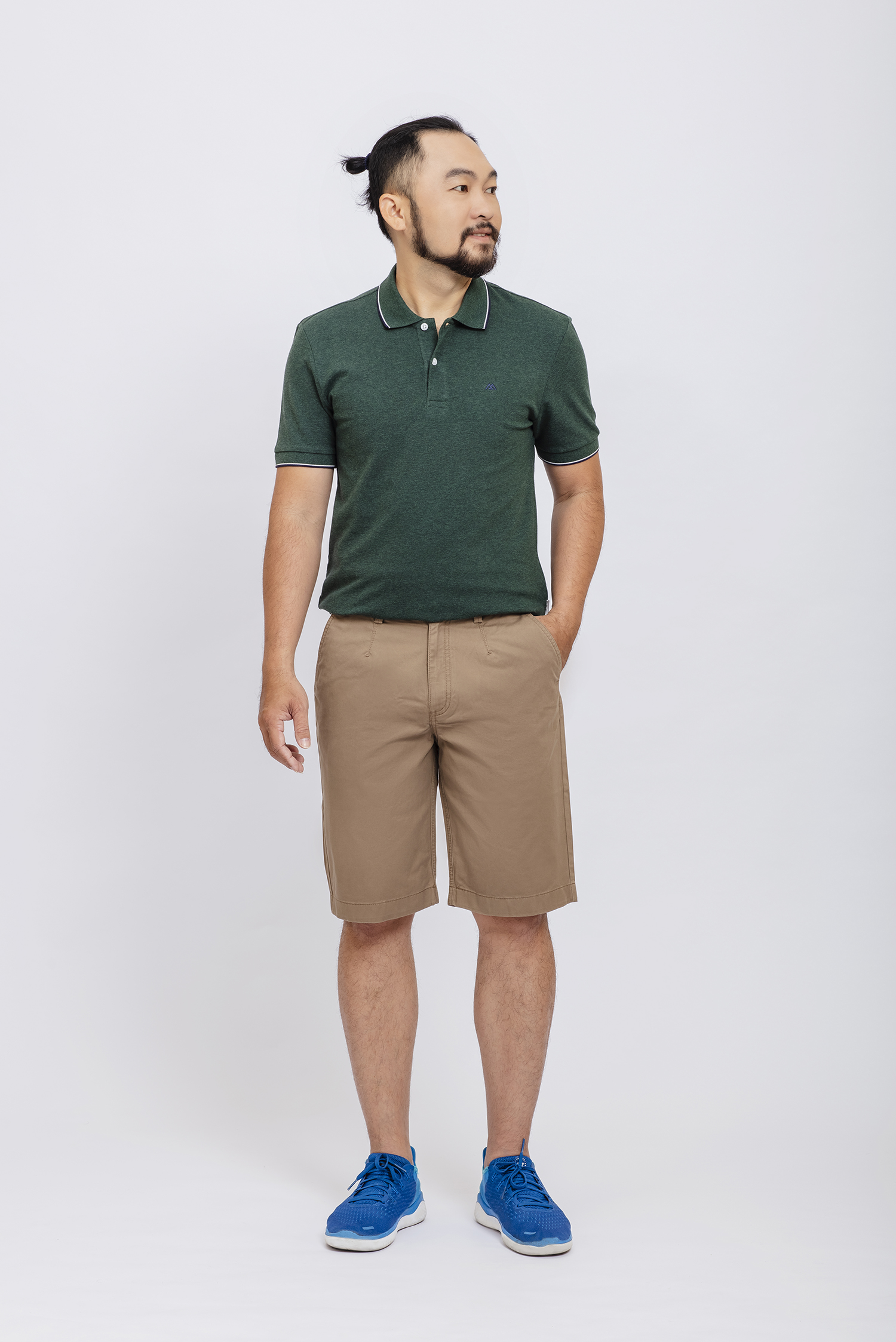 Quần short khaki nam màu nâu nhạt - HẾT HÀNG