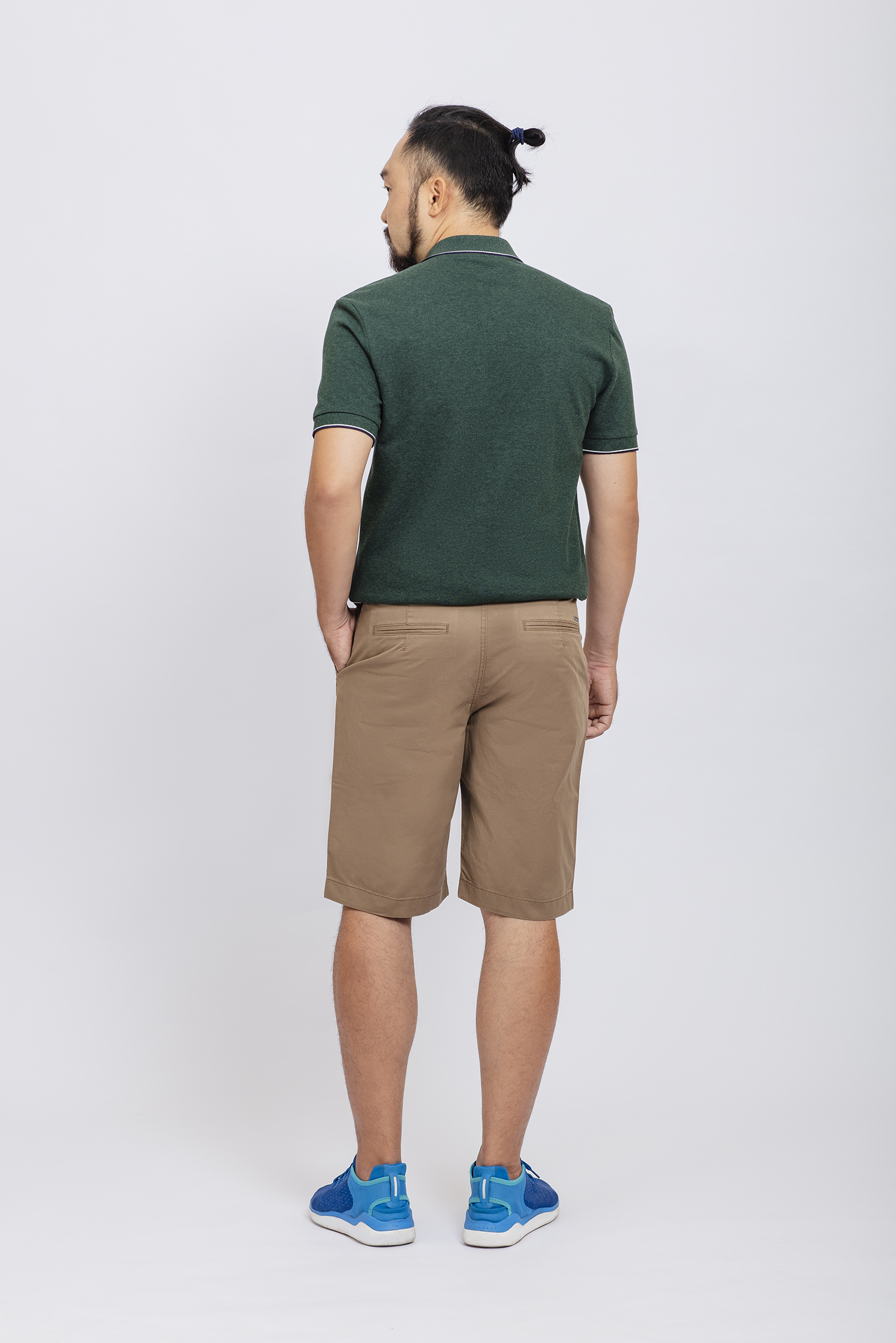 Quần short khaki nam màu nâu nhạt - HẾT HÀNG