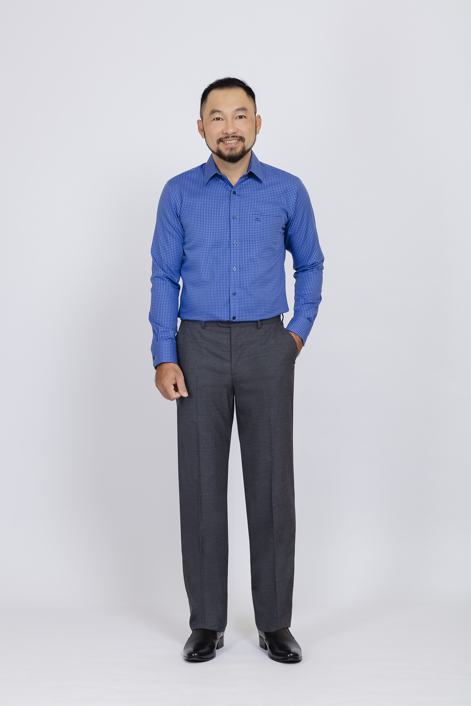 Quần tây nam Classic màu xám đậm - HẾT HÀNG