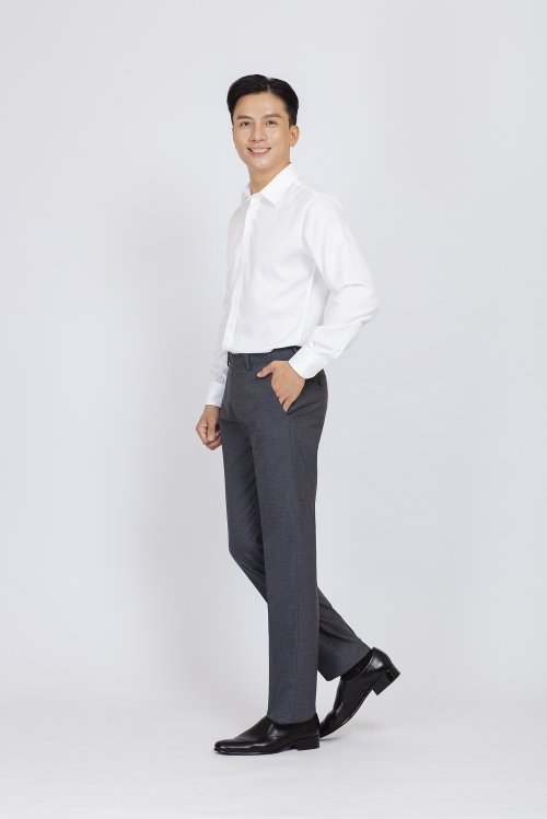 Quần tây nam Slimfit màu xám đậm