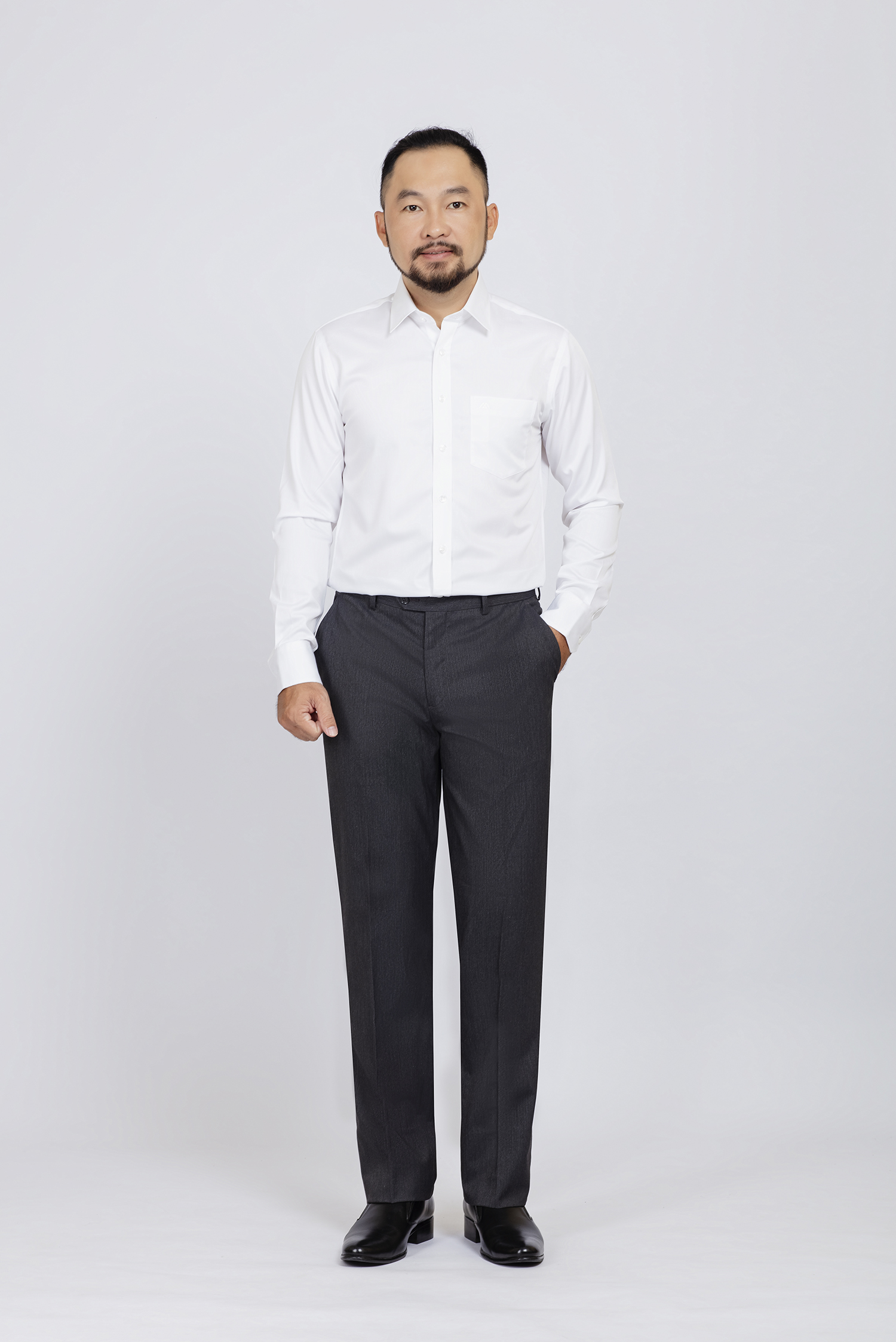 Quần tây nam Classic màu xám