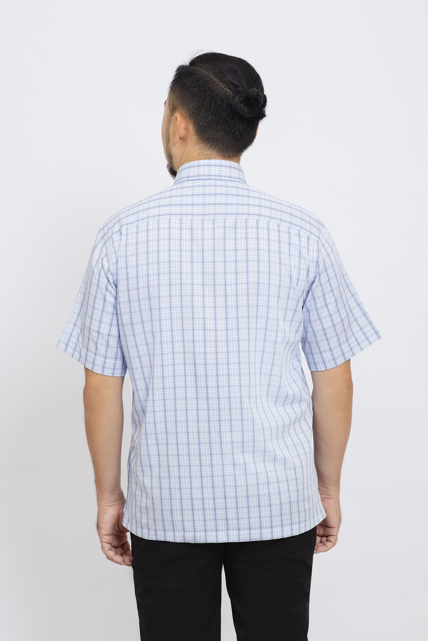 Sơ mi nam ngắn tay - Casual họa tiết caro - HẾT HÀNG