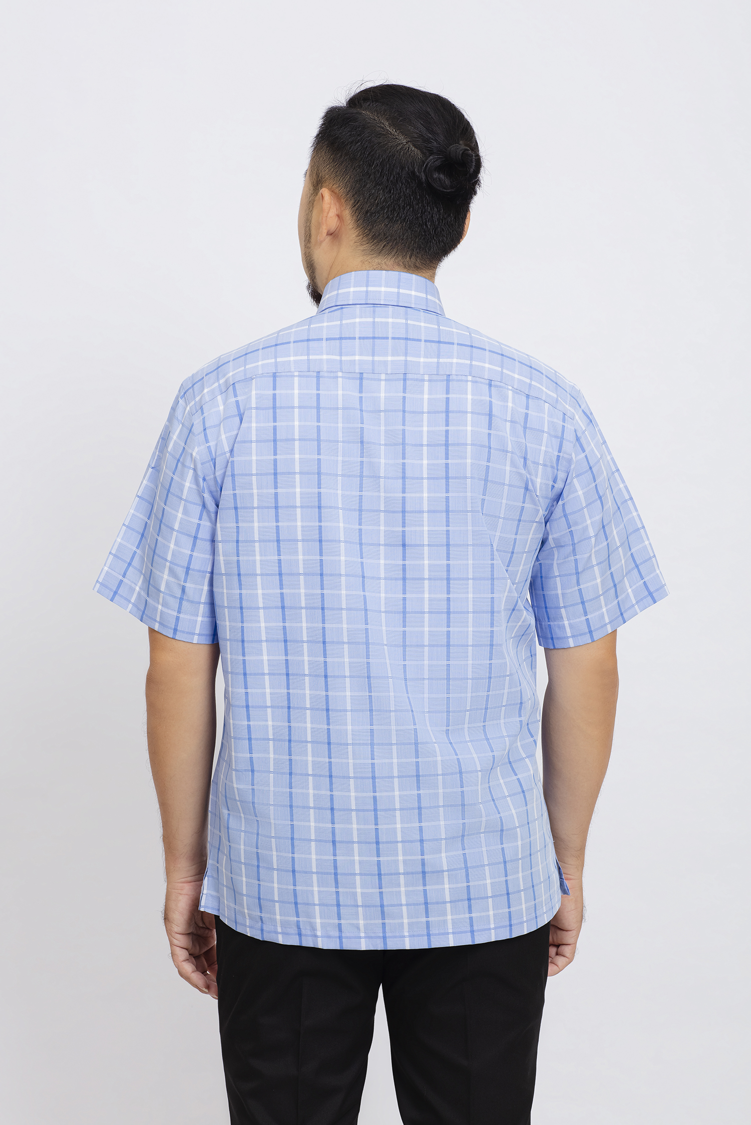 Sơ mi nam ngắn tay - Casual họa tiết caro - HẾT HÀNG
