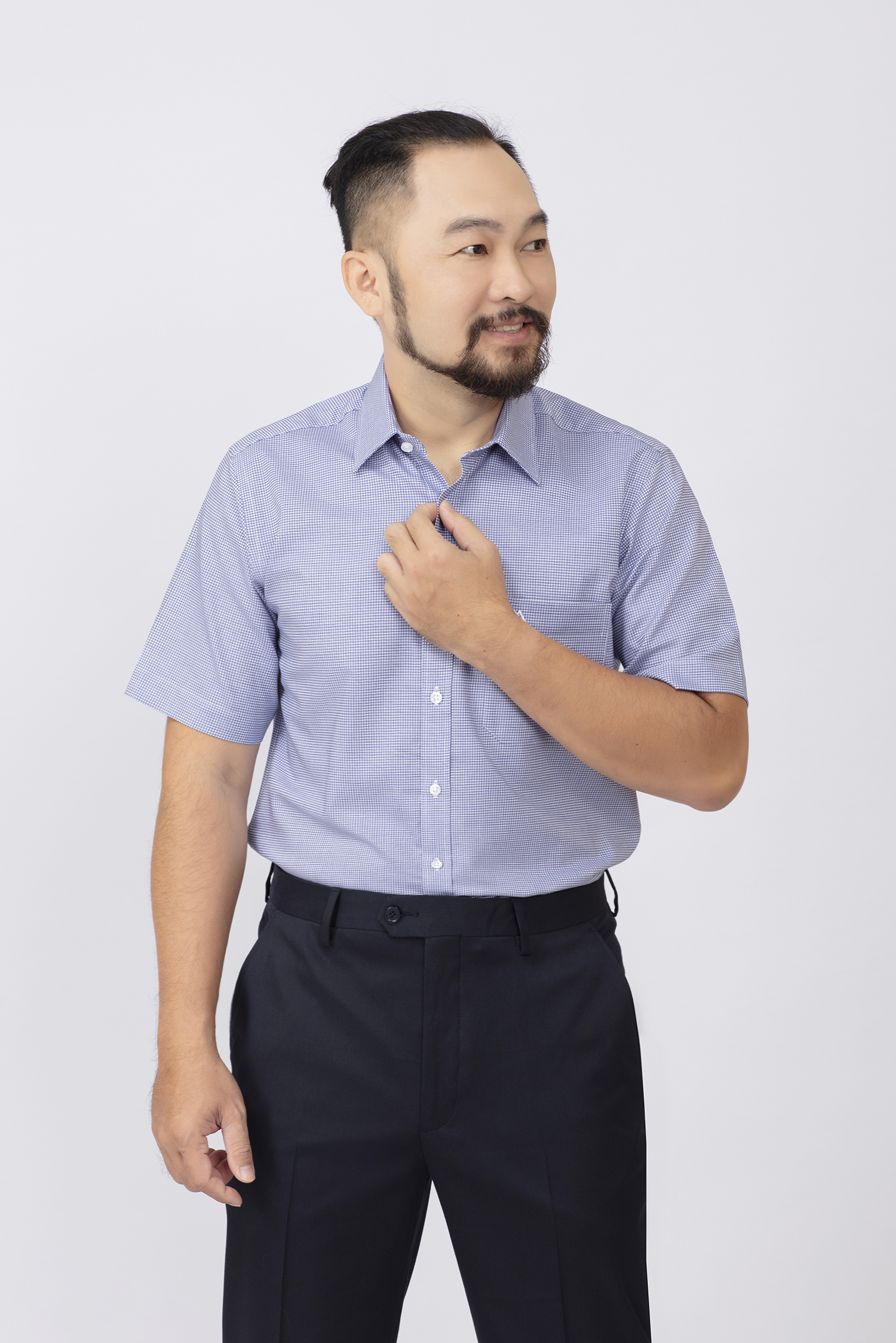 Sơ mi nam ngắn tay - Classic - HẾT HÀNG