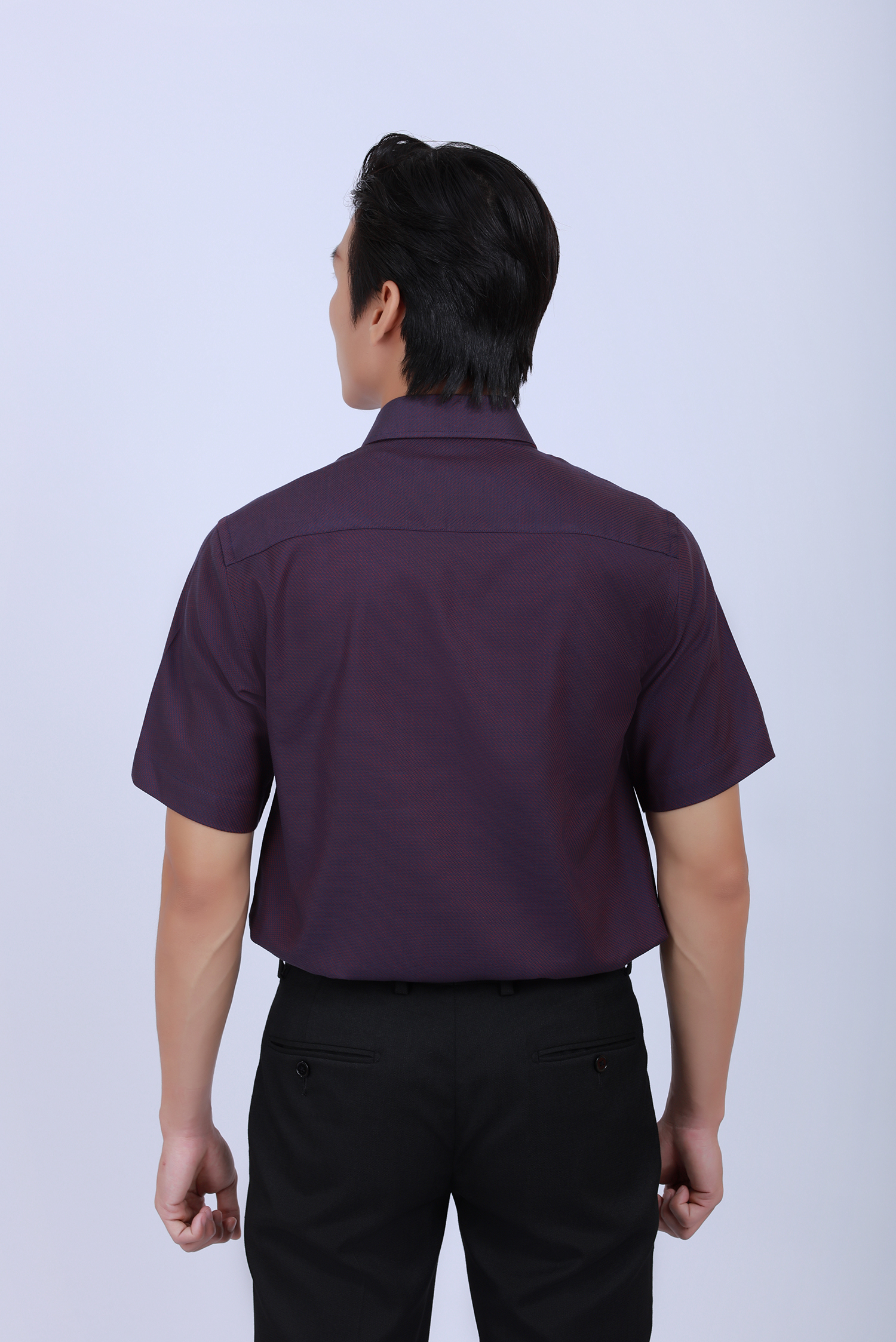  Áo Sơ mi nam  Casual ngắn tay - Vạt ngang