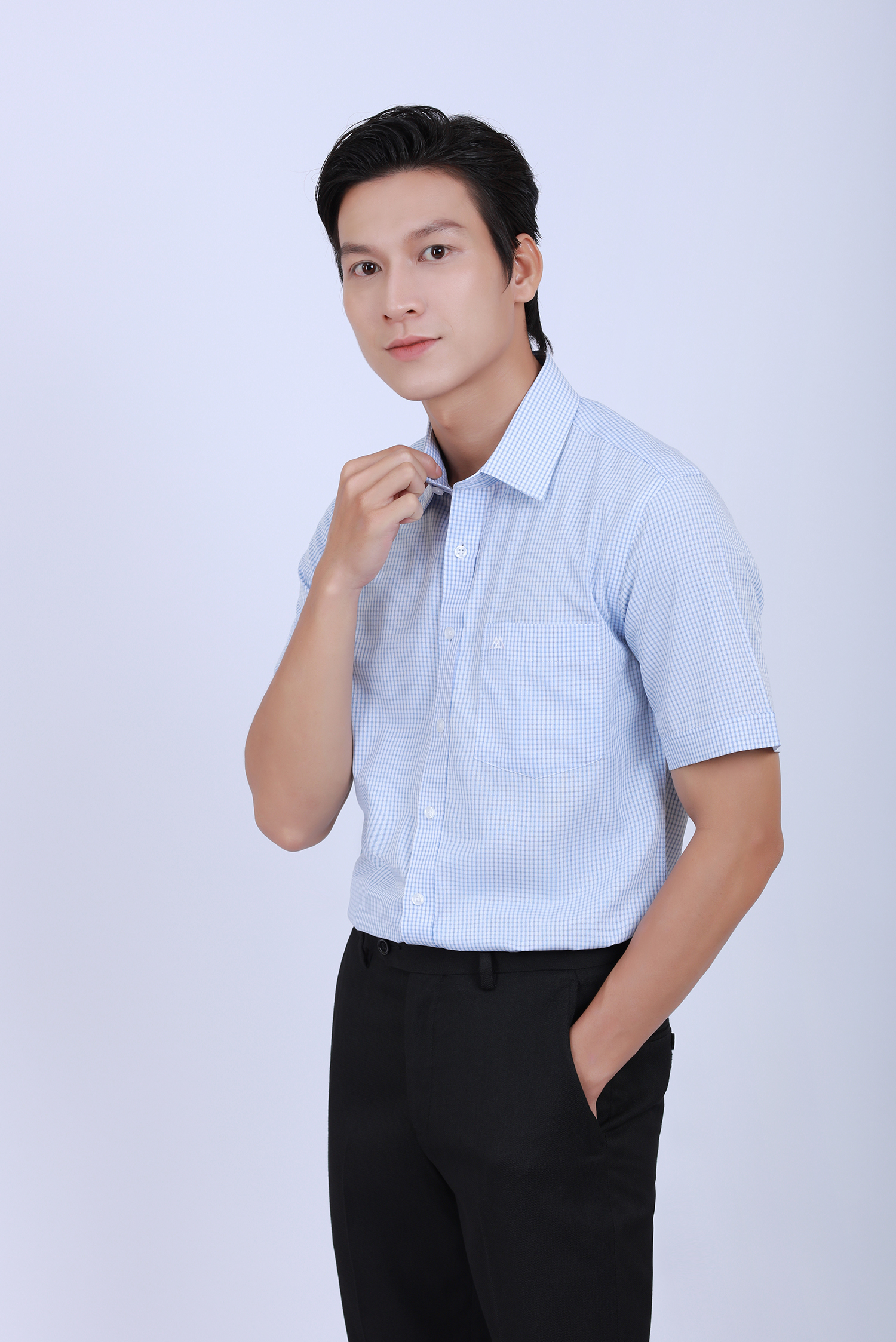  Áo sơ mi nam Slimfit Ngắn tay - HẾT HÀNG