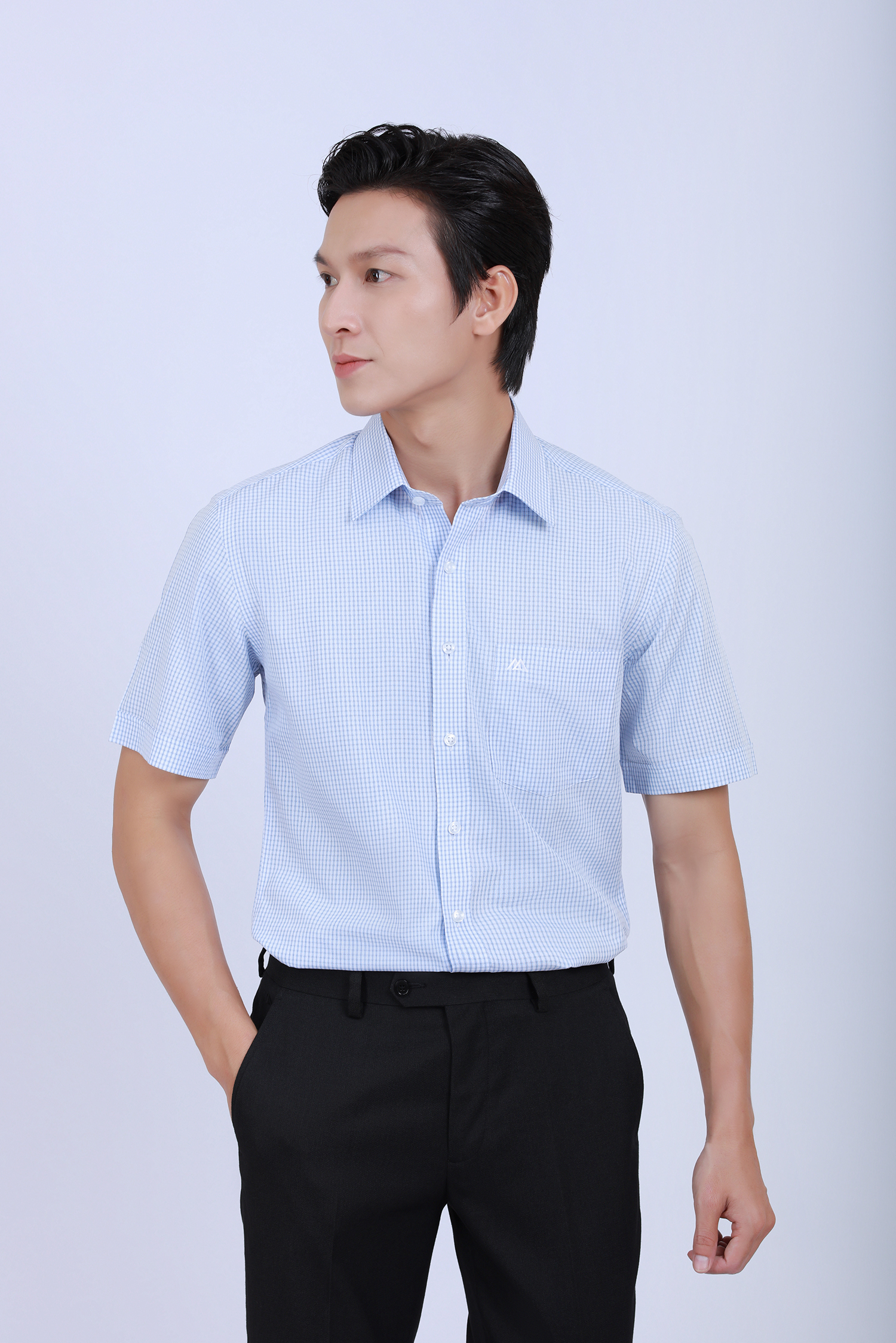  Áo sơ mi nam Slimfit Ngắn tay - HẾT HÀNG
