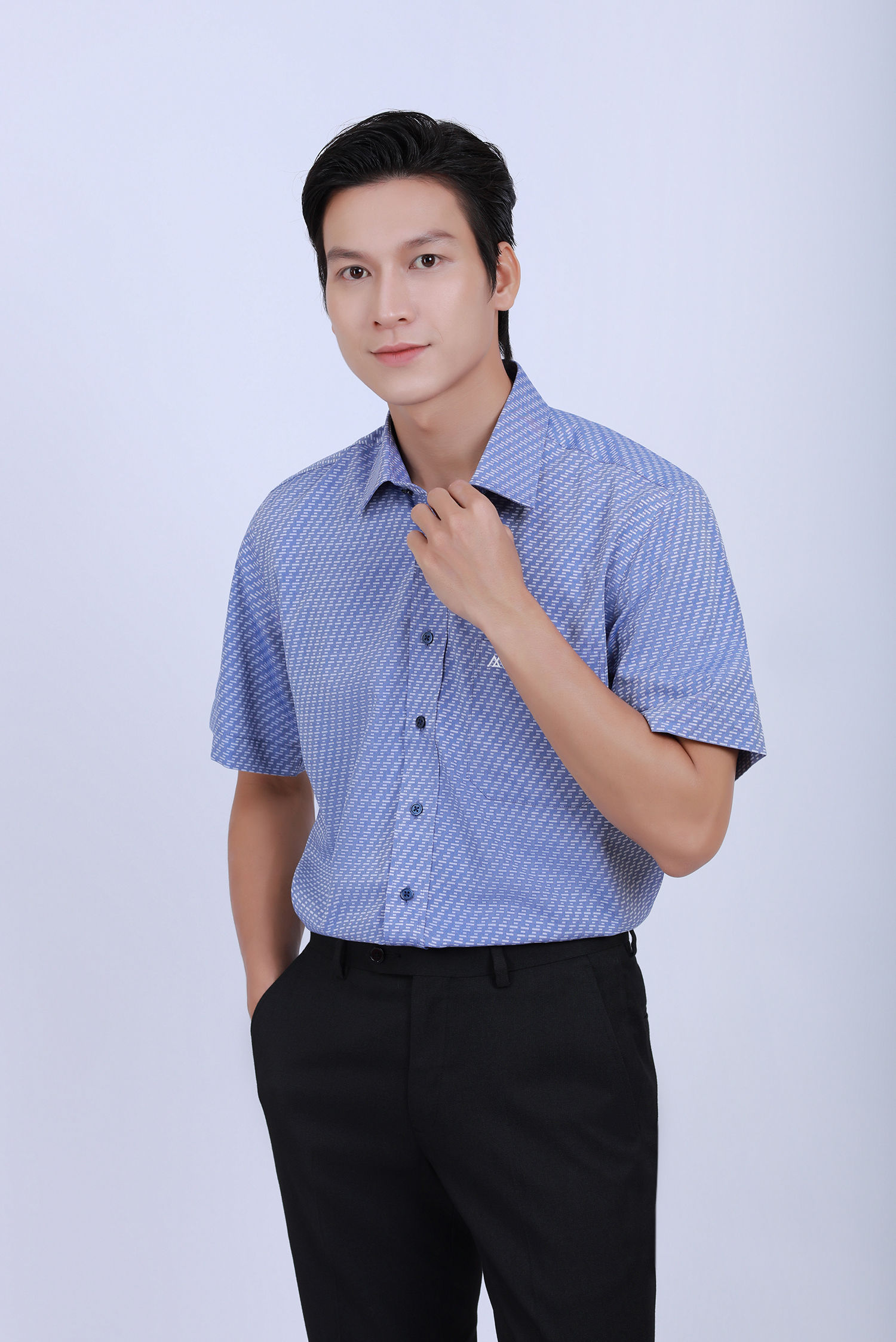 Áo Sơ mi nam ngắn tay - Casual vạt ngang - HẾT HÀNG