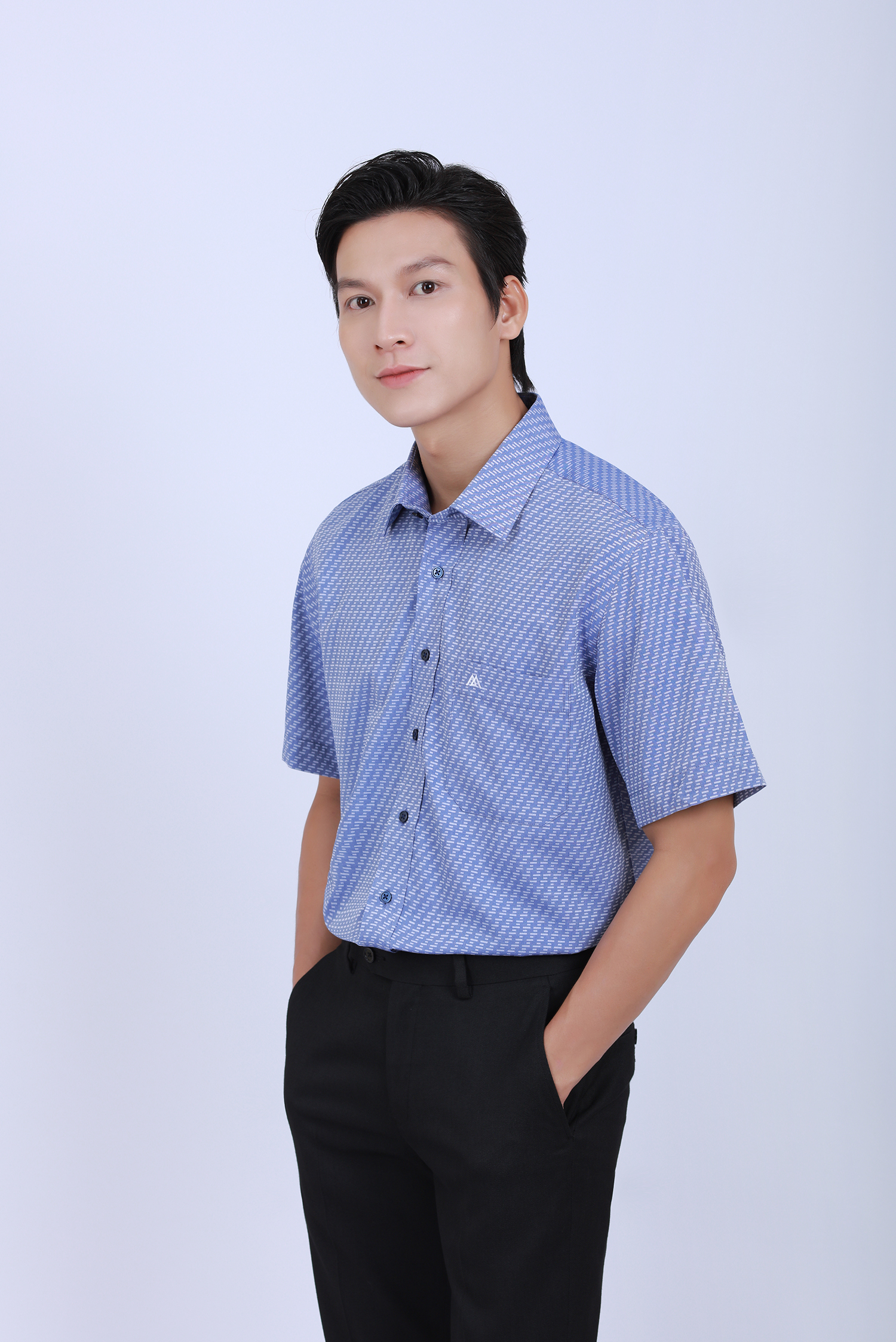Áo Sơ mi nam ngắn tay - Casual vạt ngang - HẾT HÀNG