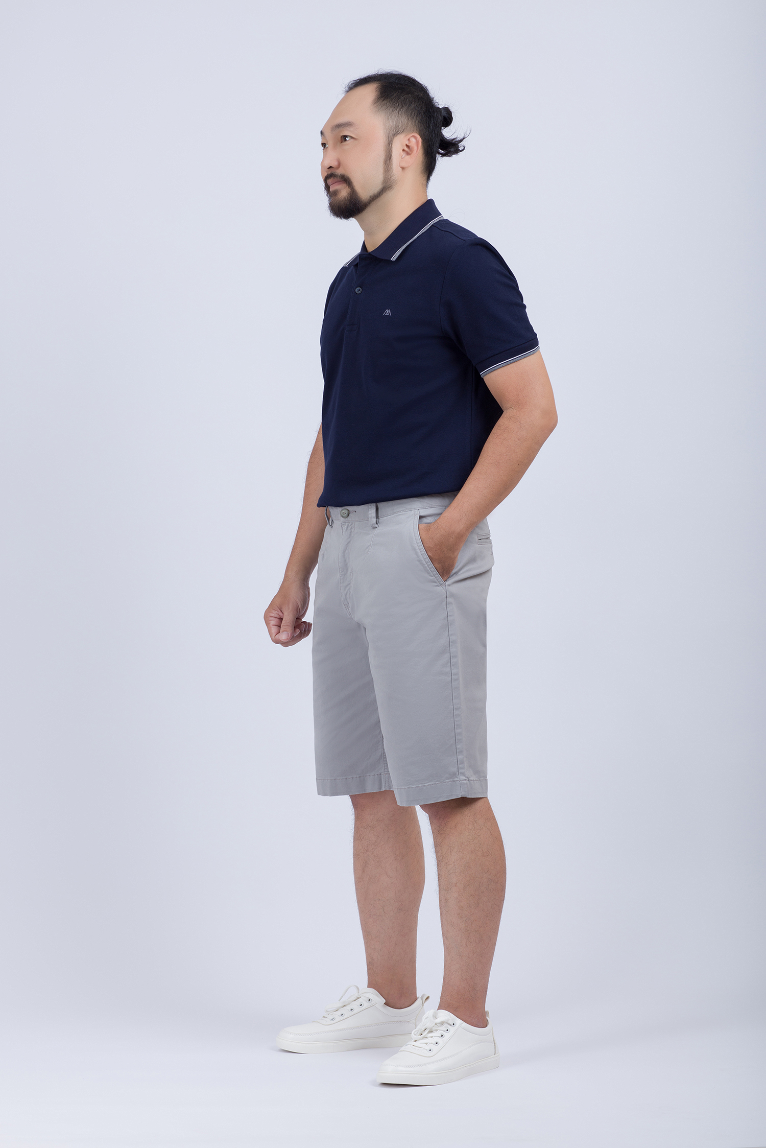 Quần Short nam màu xám nhạt