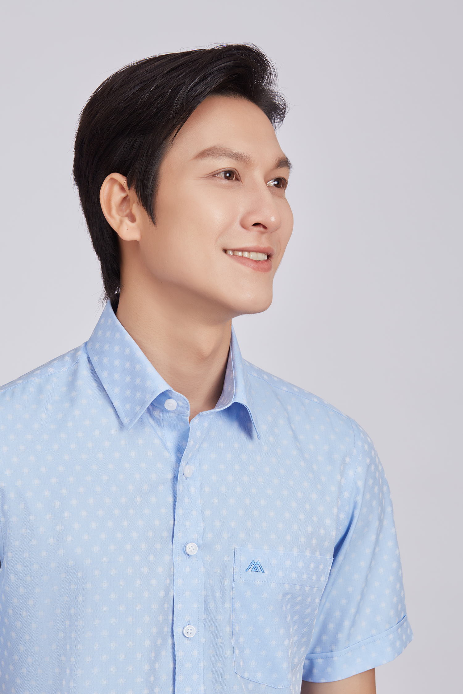 Sơ mi nam ngắn tay - Regular, vạt ngắn