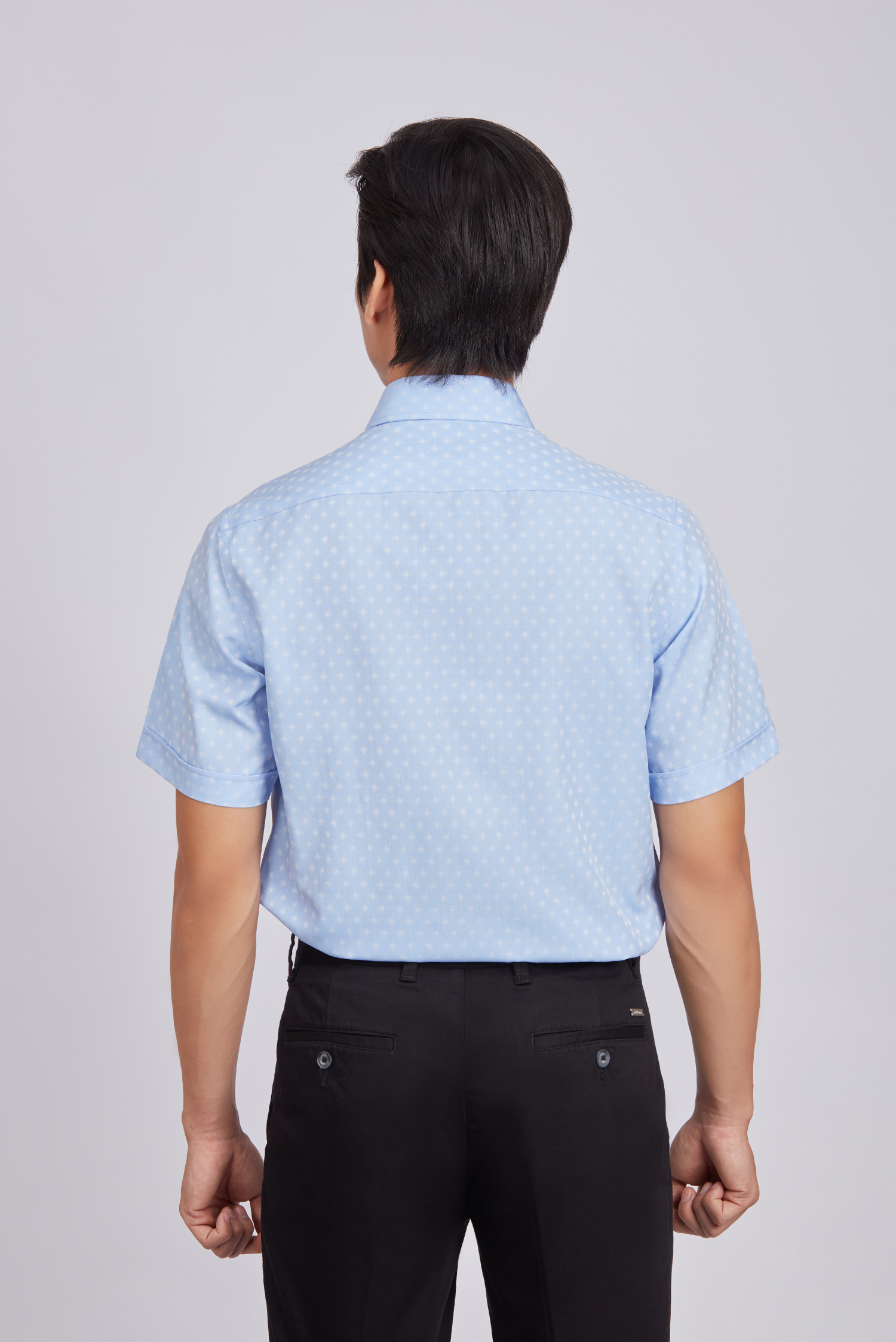 Sơ mi nam ngắn tay - Regular, vạt ngắn