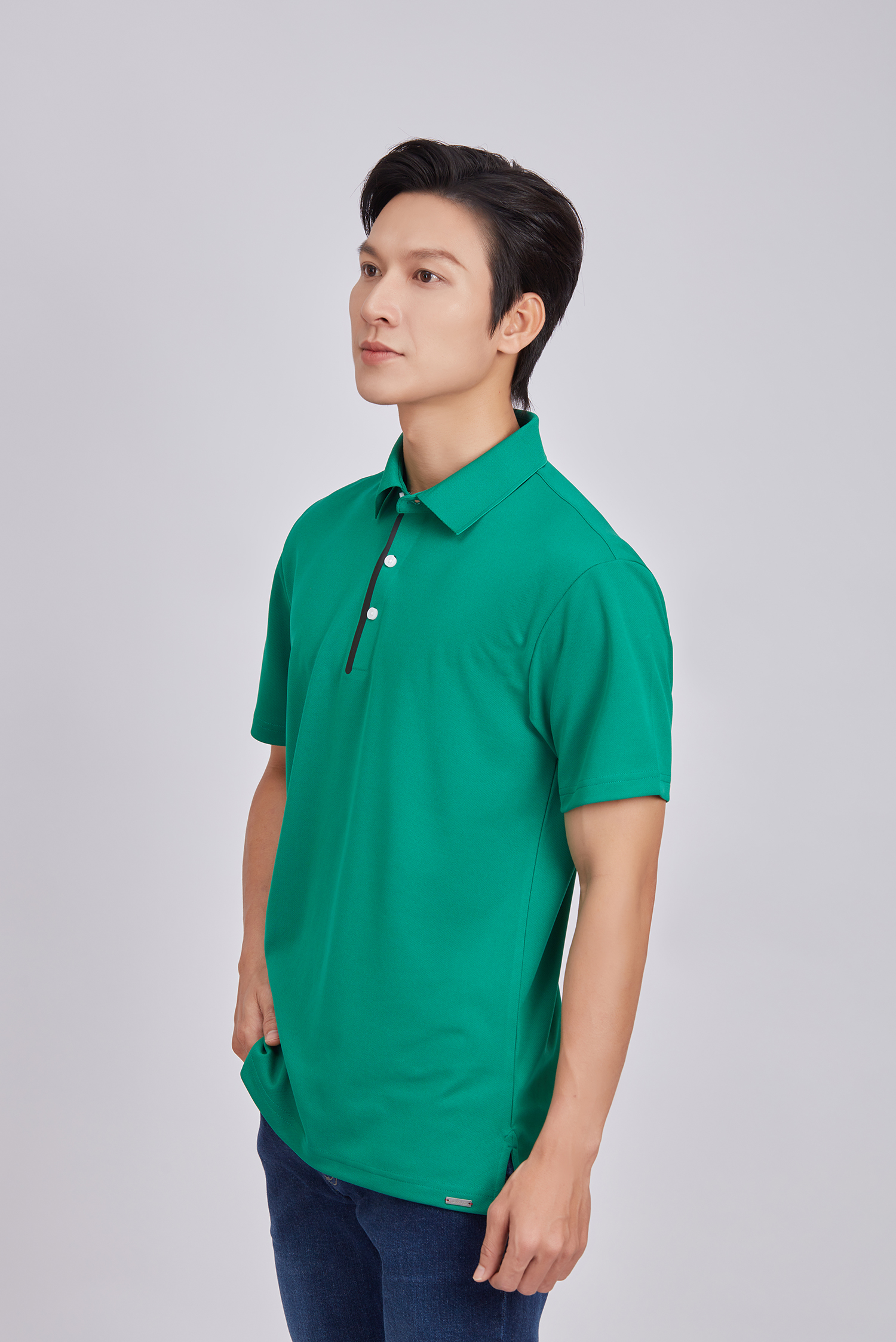  Áo Polo shirt nam ngắn tay- màu xanh lá cây