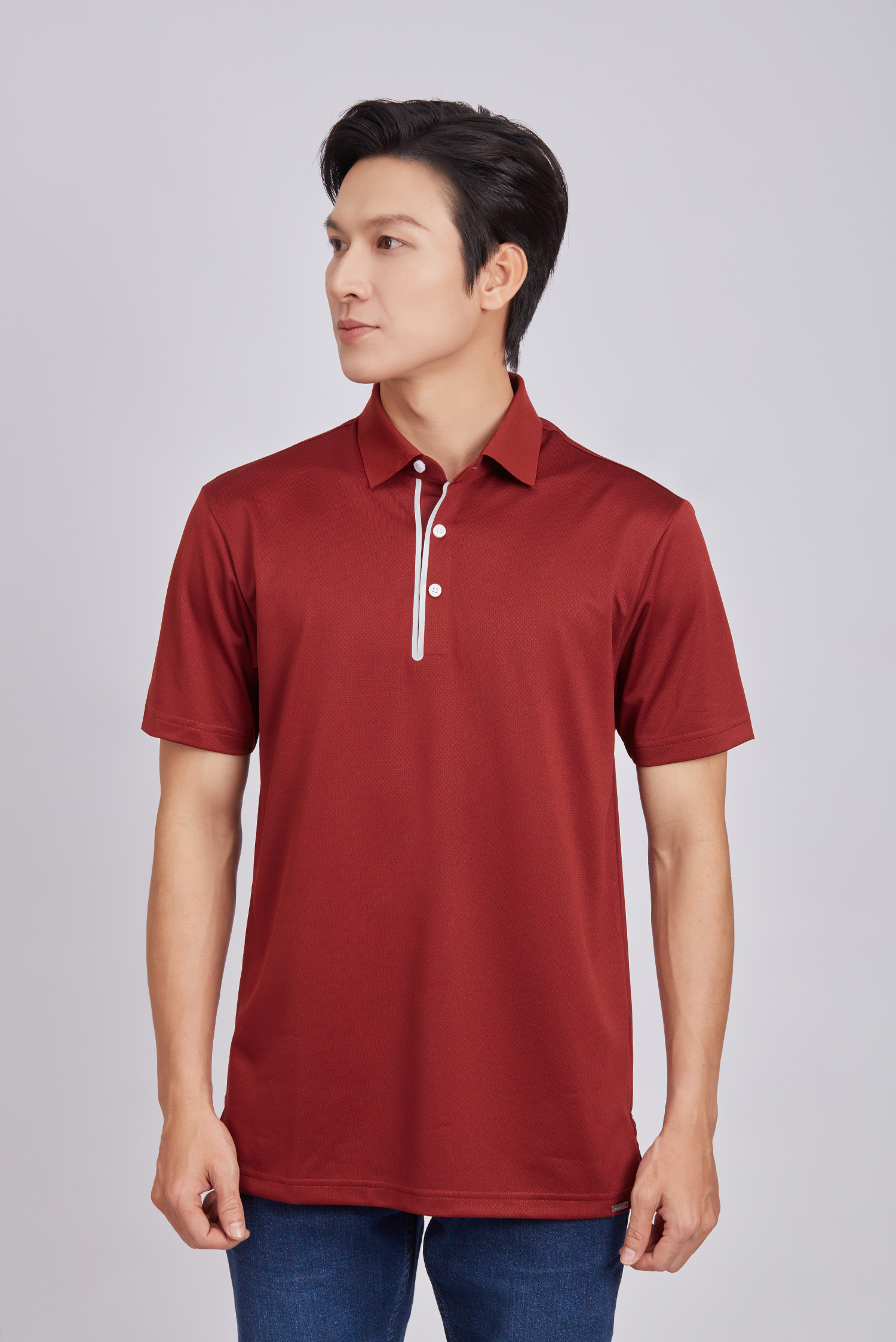  Áo Polo nam ngắn tay- Màu đỏ