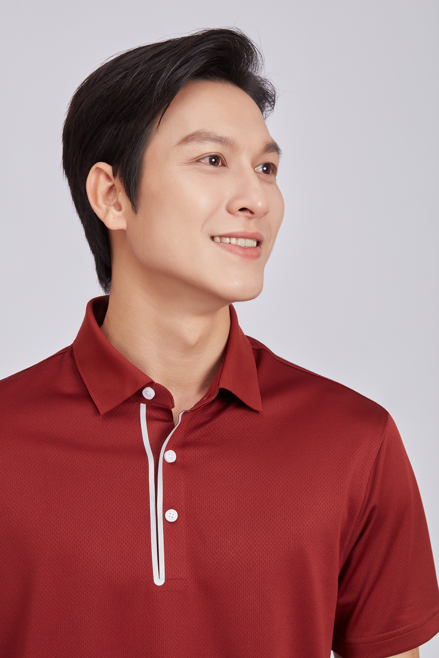  Áo Polo nam ngắn tay- Màu đỏ