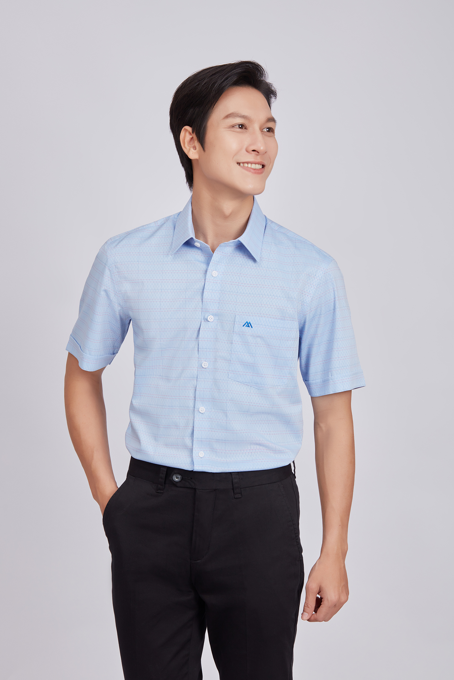 Sơ mi nam ngắn tay - Slimfit