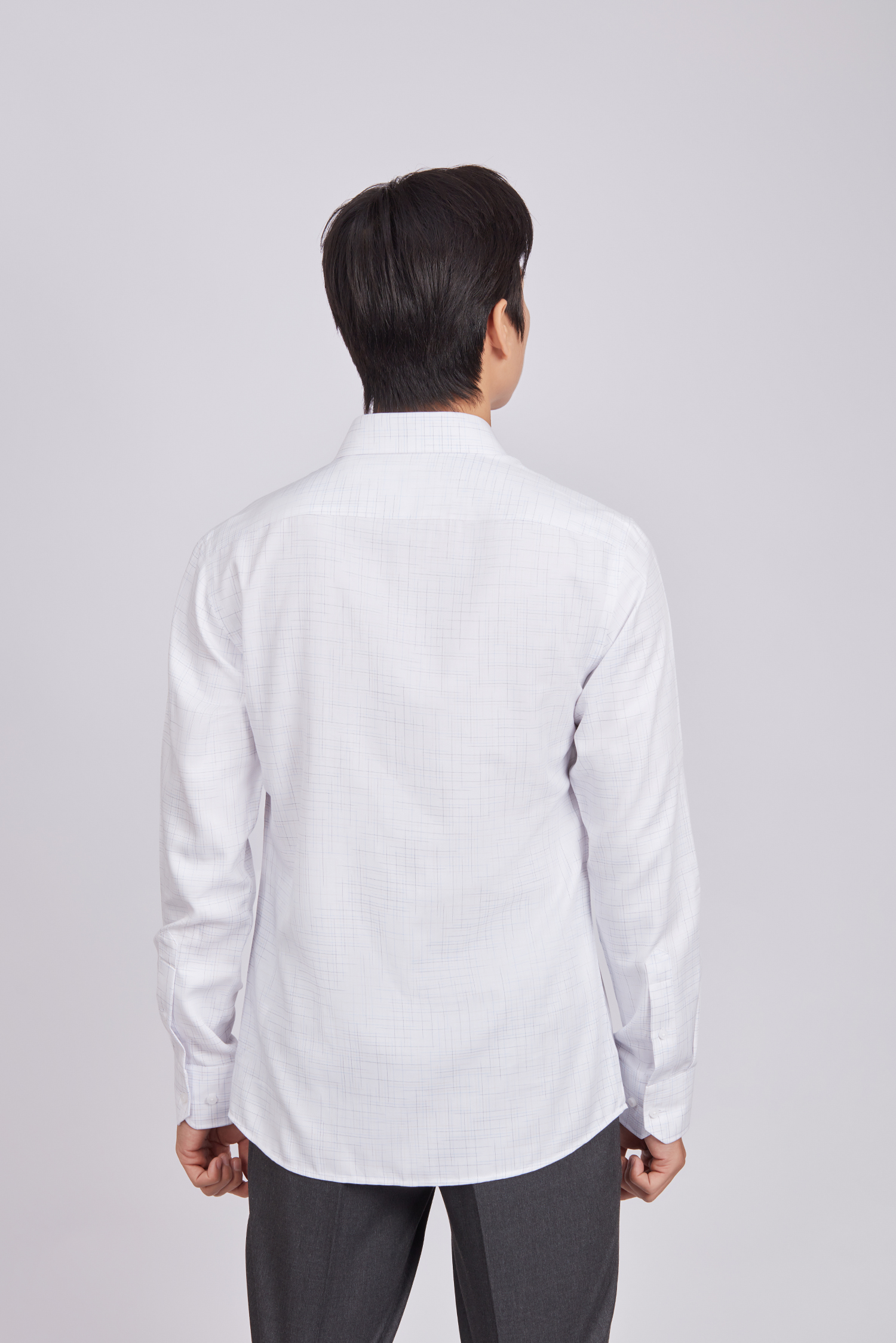 Sơ mi nam dài tay - Slimfit, vạt ngắn