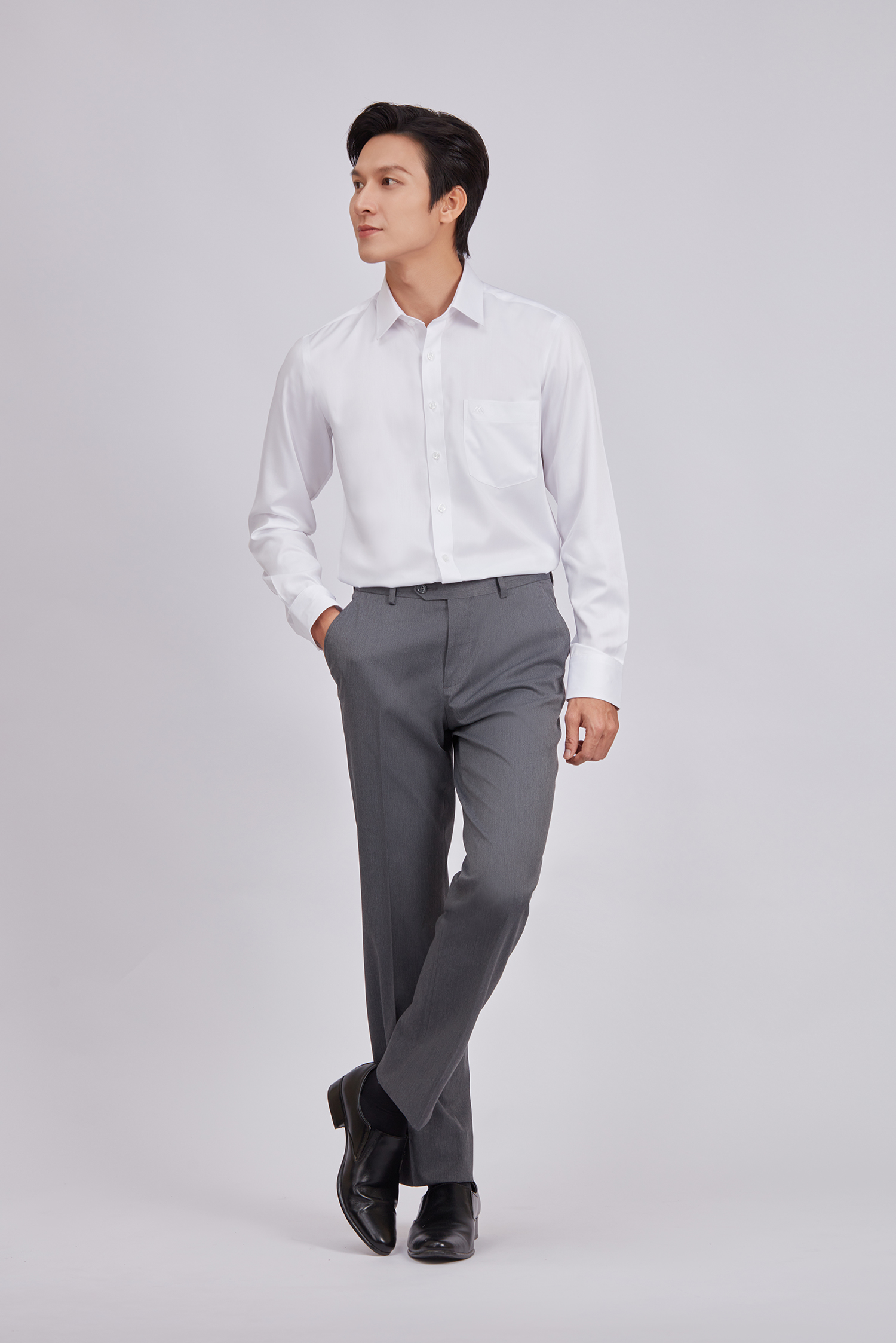 Quần Tây Nam - Classic 0 ly- Màu xám đậm - HẾT HÀNG