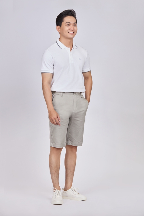 Quần short nam màu xám nhạt