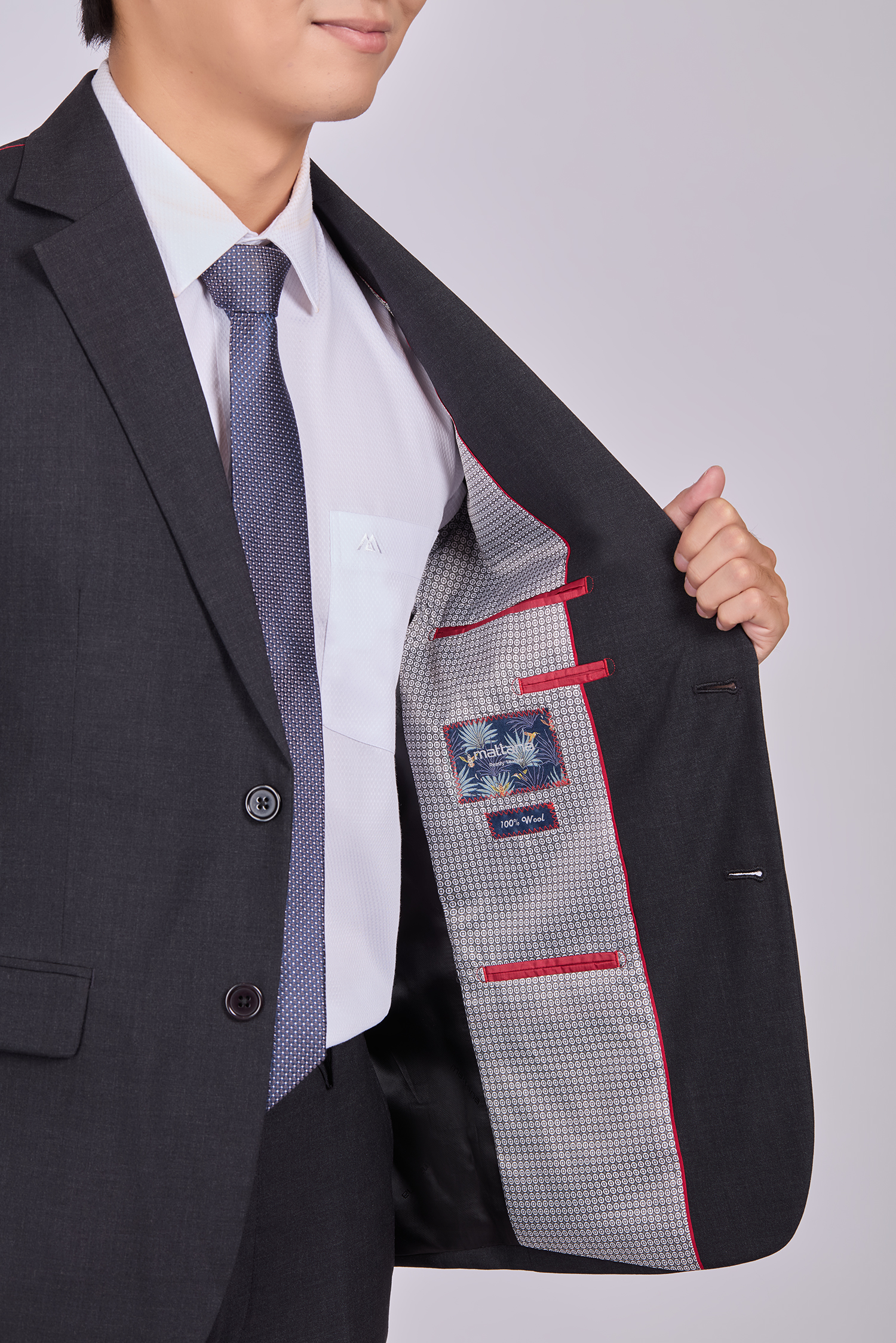 Bộ Veston nam - Slimfit - xẽ 2 tà 2 nút