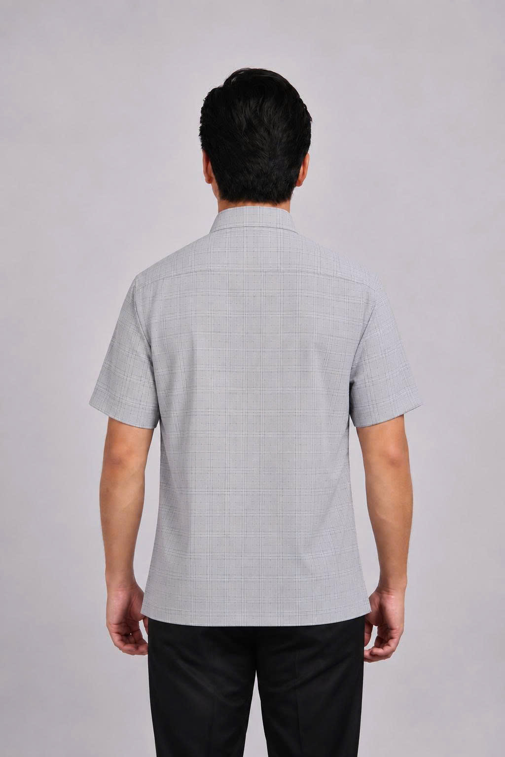 Sơ mi nam ngắn tay Casual - vạt ngang